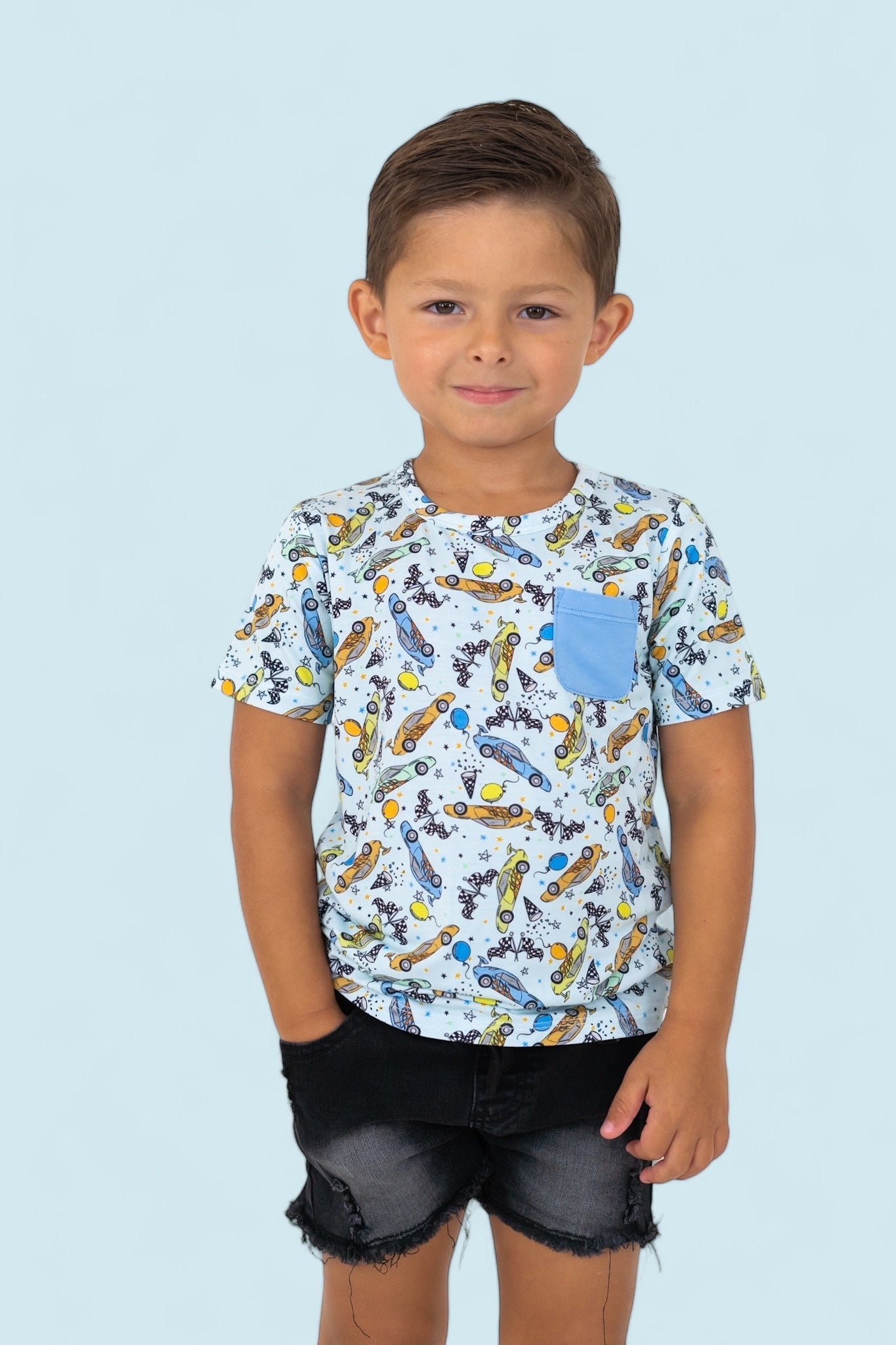 Racing To My Birthday Dream Pocket Tee