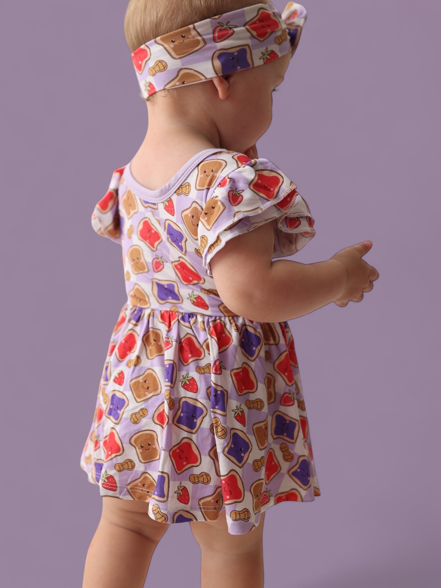 Exclusive Peanut Butter Jelly Time Dream Cap Sleeve Bodysuit Dress