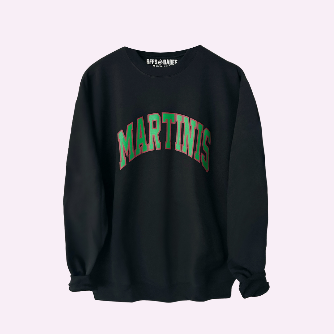Martinis ♡ Sweatshirt With Customizable Cuff