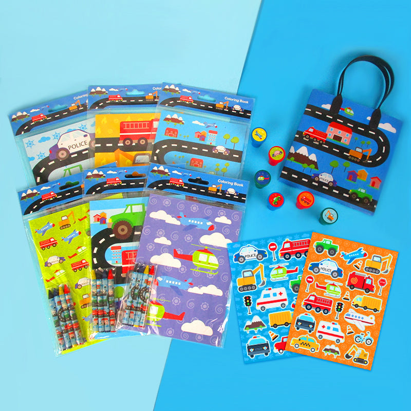 Vehicle Party Favor Bundle For 12 Kids