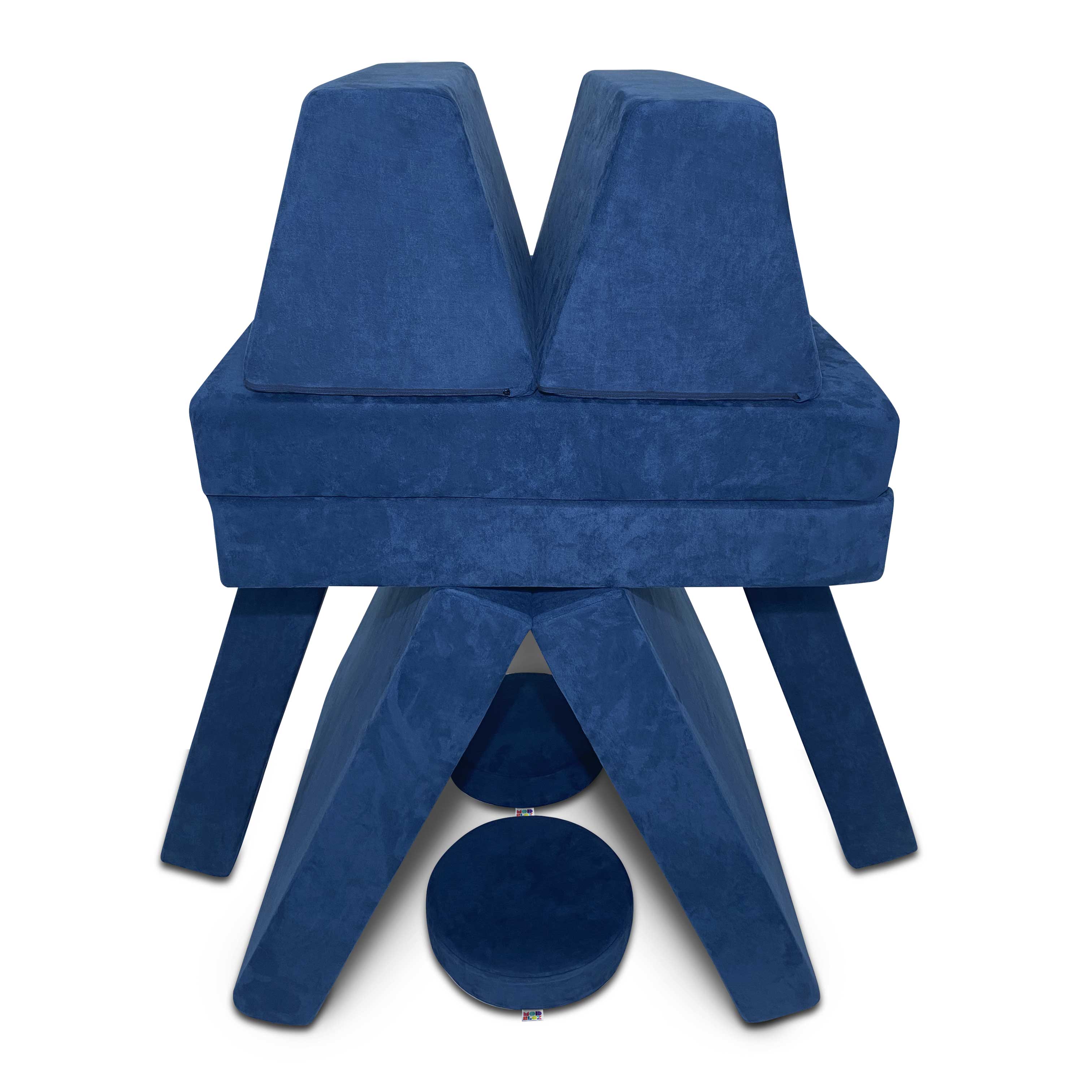 10 Piece Large Soft Furniture Playset Modular Microsuede Foam Play Couch For Creative Kids