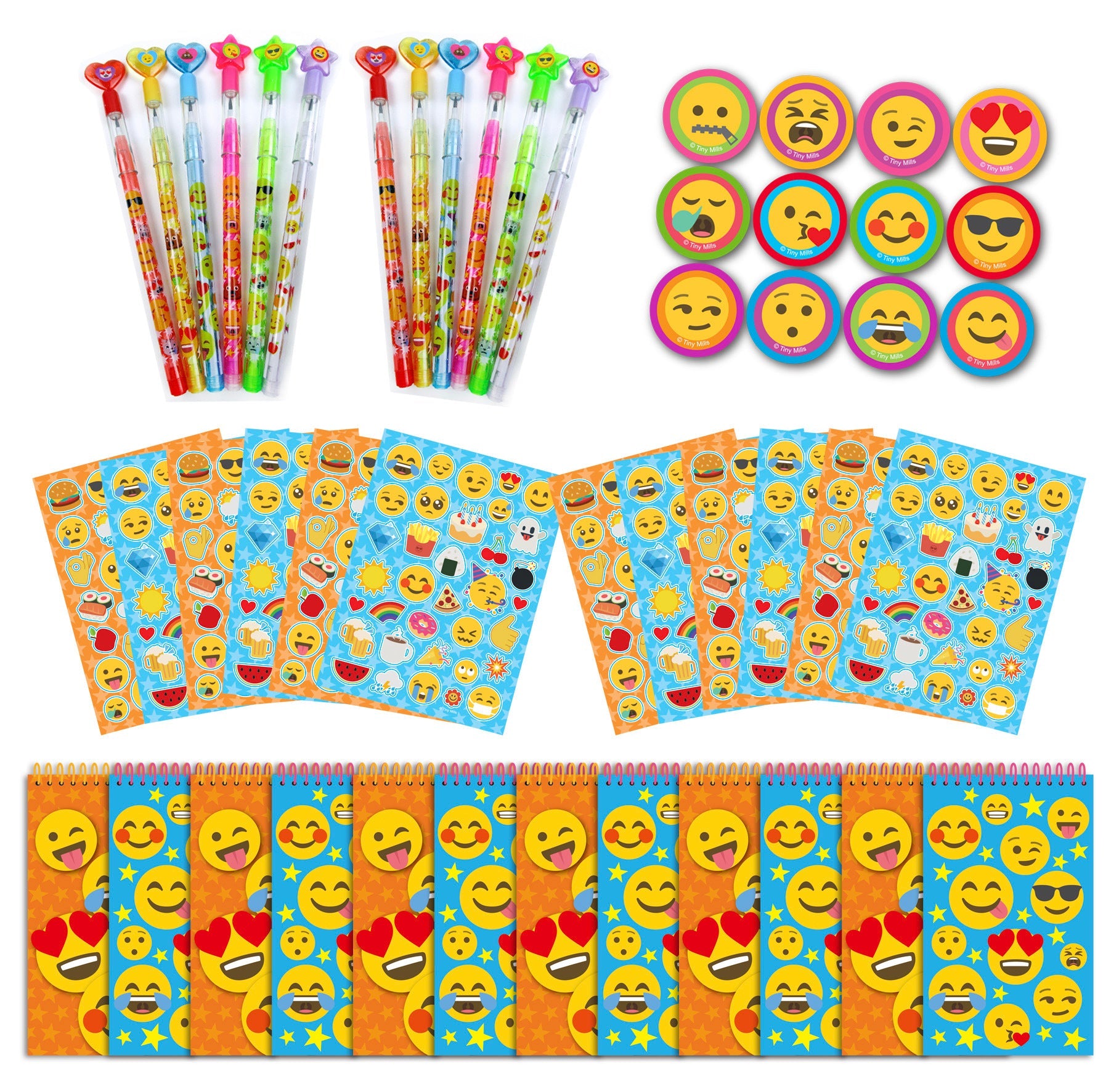 Emoji Party Favor Bundle For 12 Kids