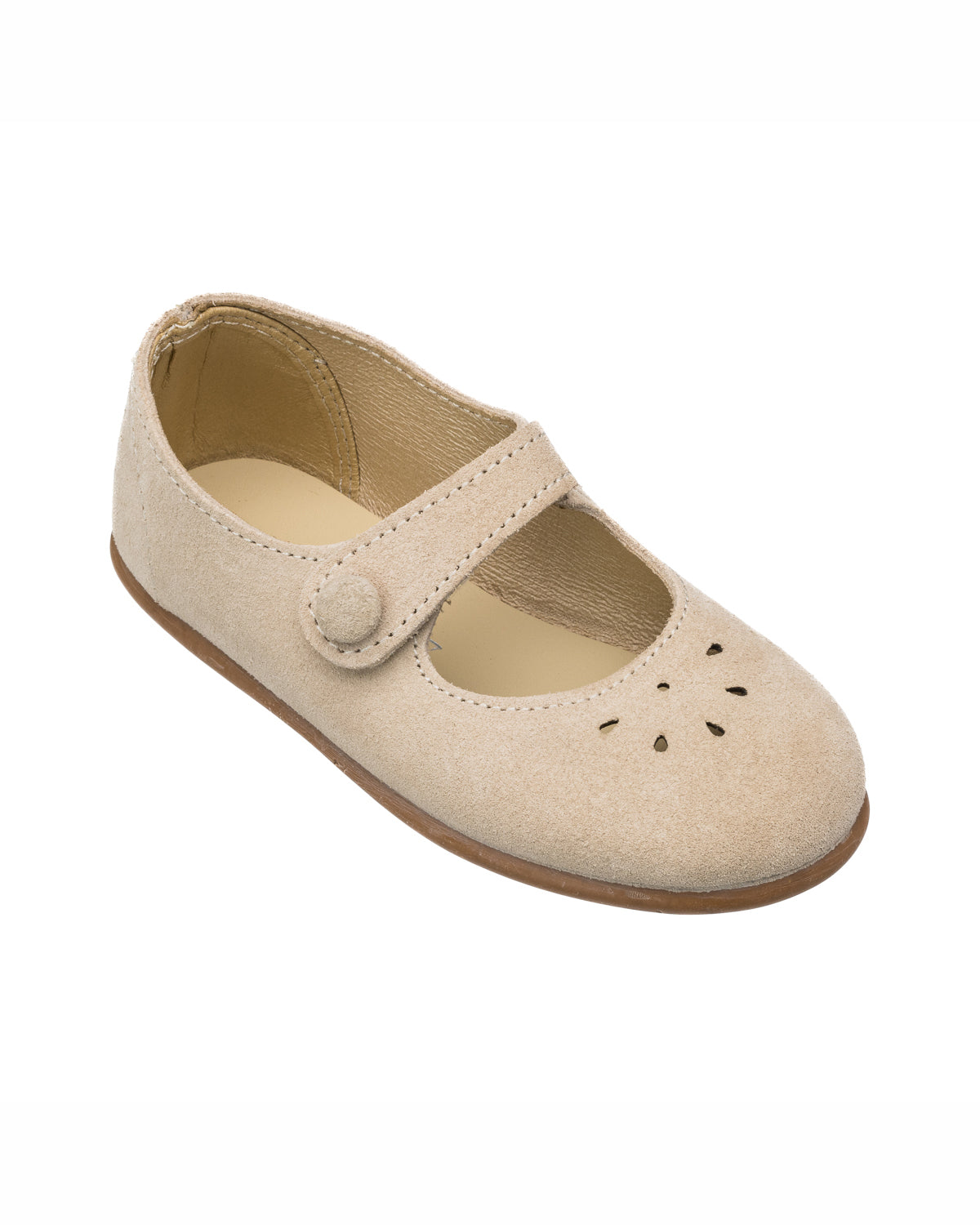 Andi Mary Jane Suede Beige