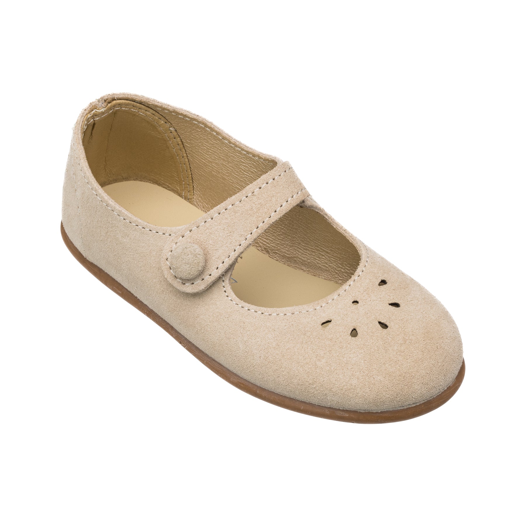 Andi Mary Jane Suede Beige