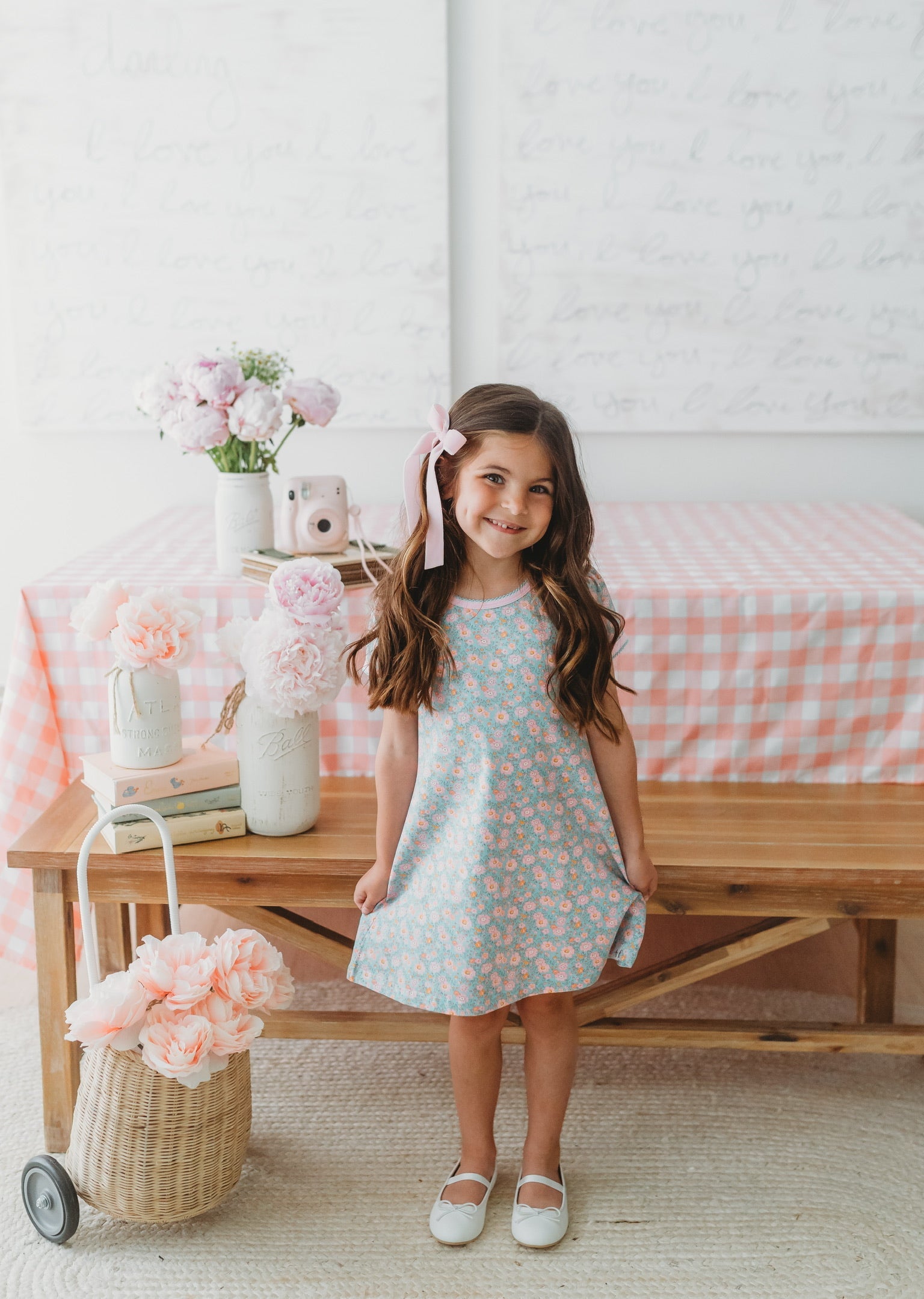 Summer Floral T-shirt Dress