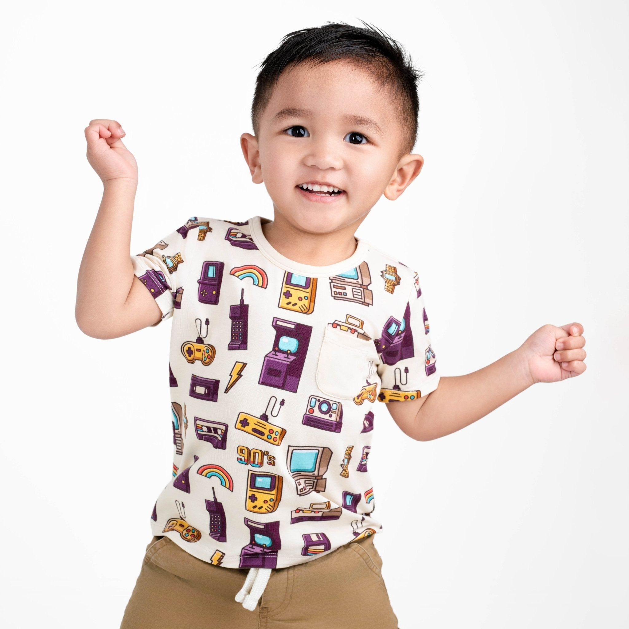 90's Retro Kids' Short Sleeve T-shirt