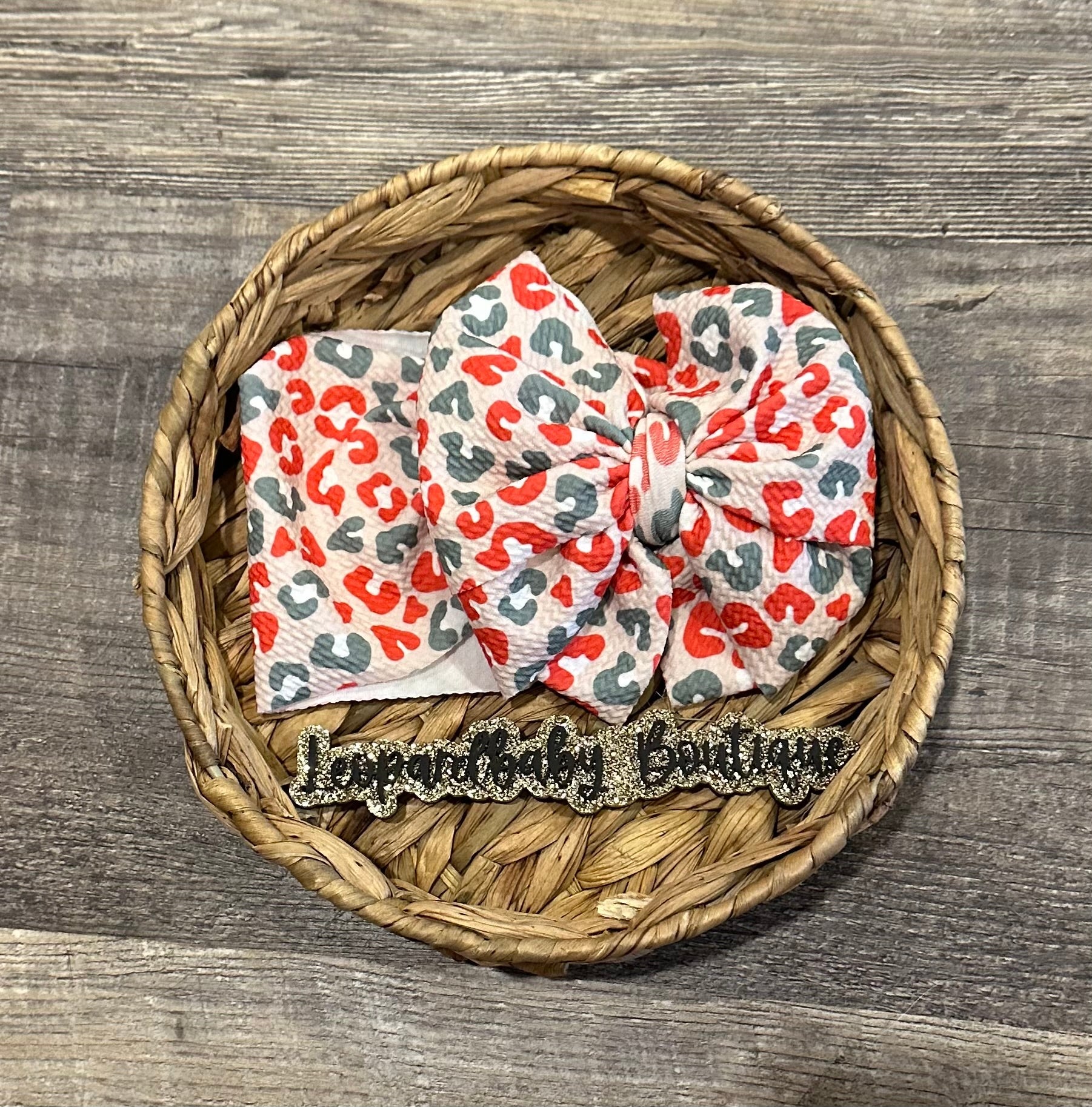 Christmas Leopard Messy Wrap