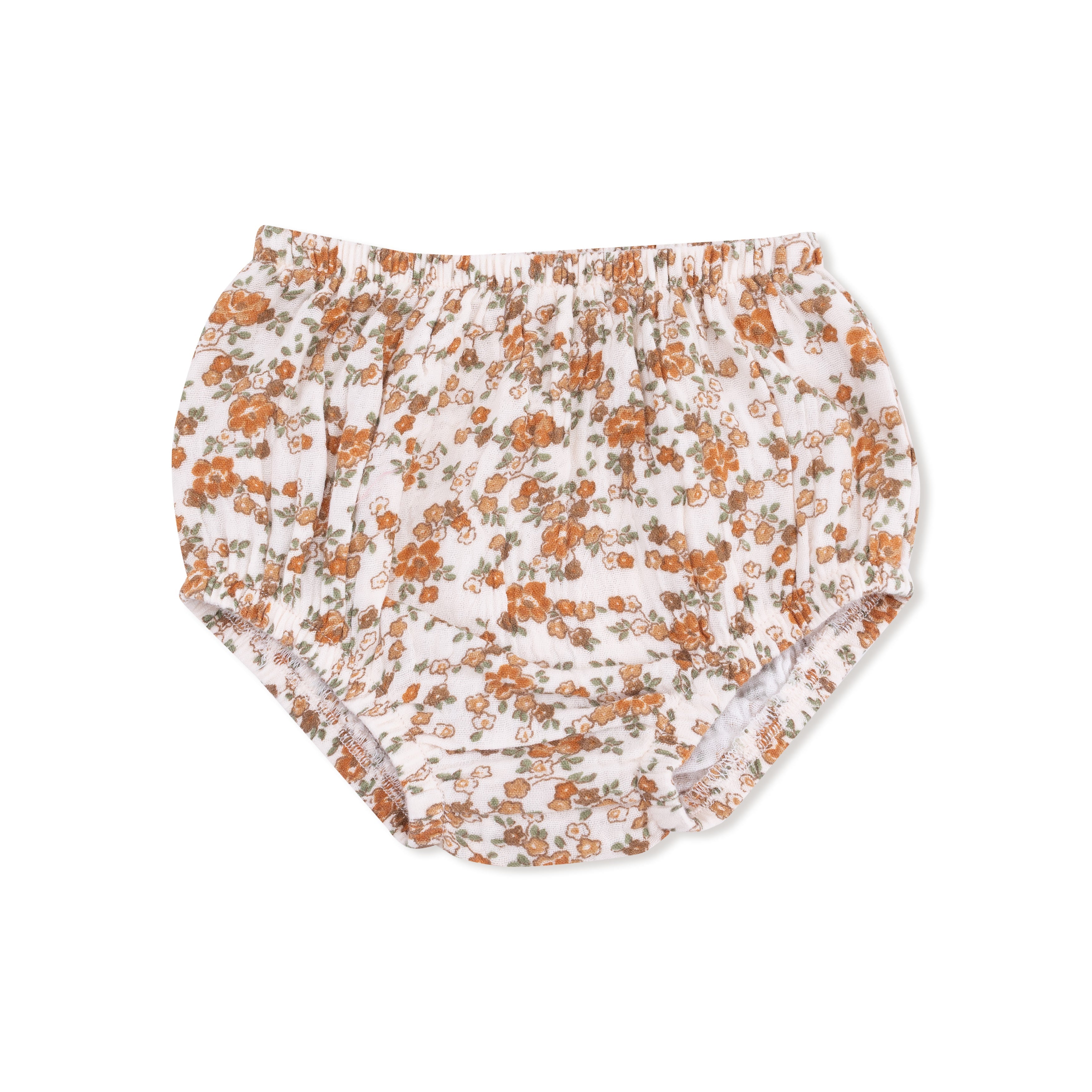 Long Sleeve Ruffle Smocked Neck Dress + Diaper Cover