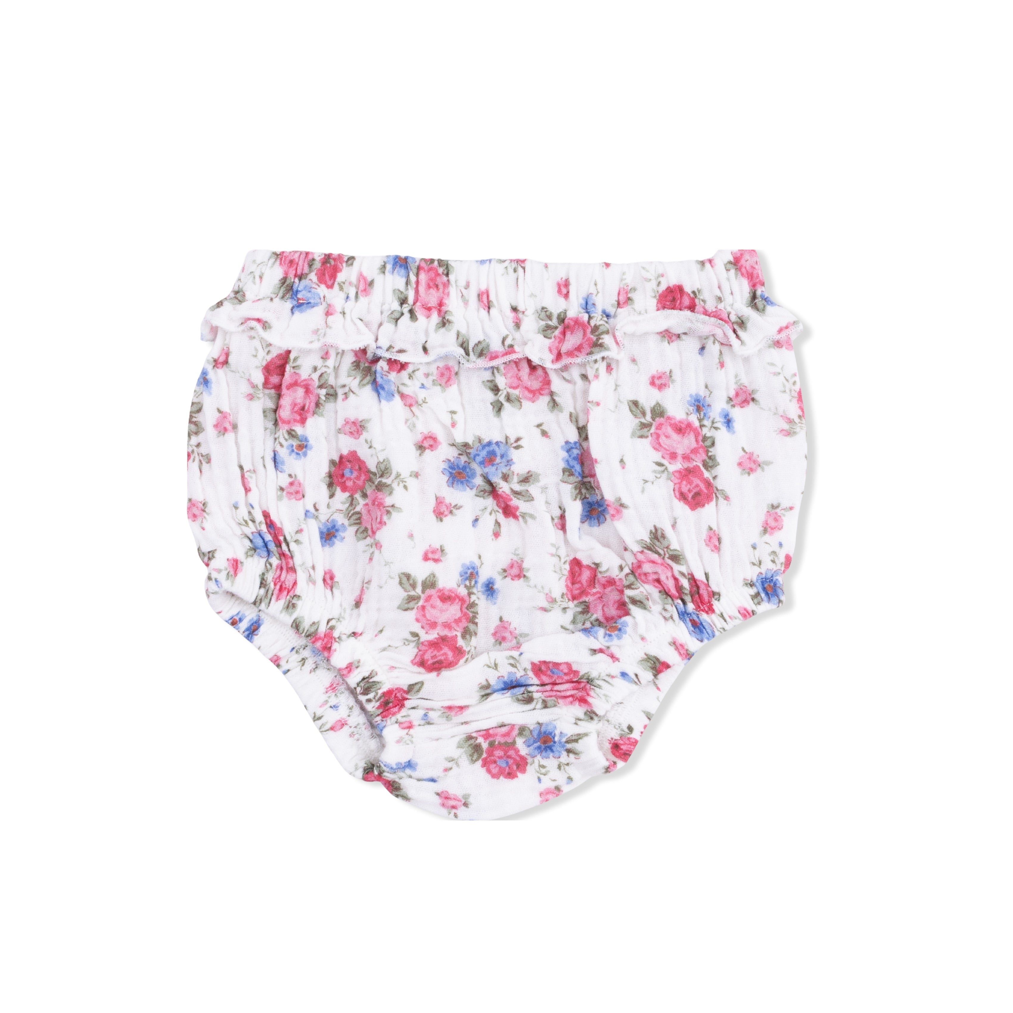 Cabbage Roses - Ruffle Sleeve Dress And Bloomer