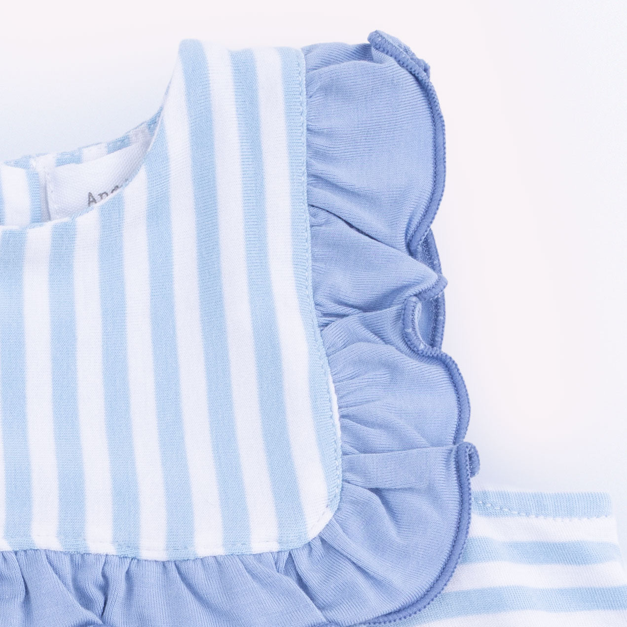 Bubbly Sailboat Stripe - Ruffle Top And Bloomer