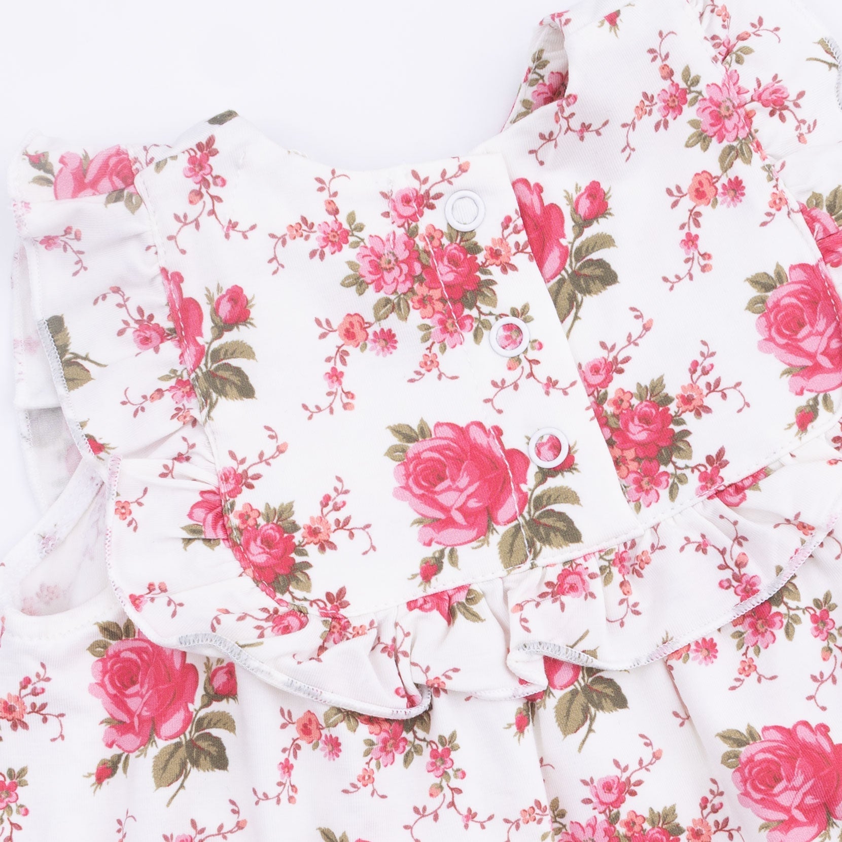 Elegant Roses - Ruffle Top And Bloomer