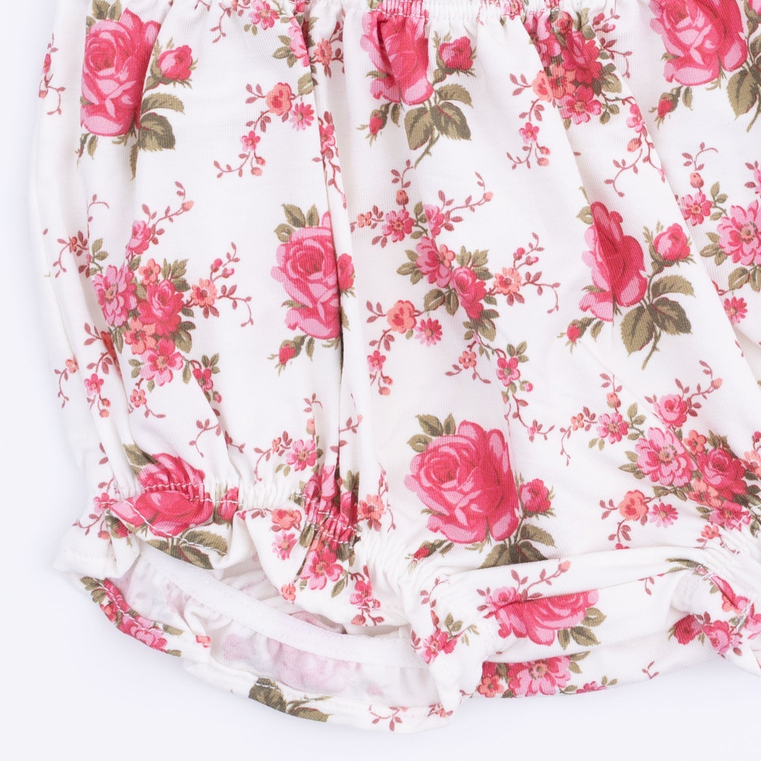 Elegant Roses - Ruffle Top And Bloomer