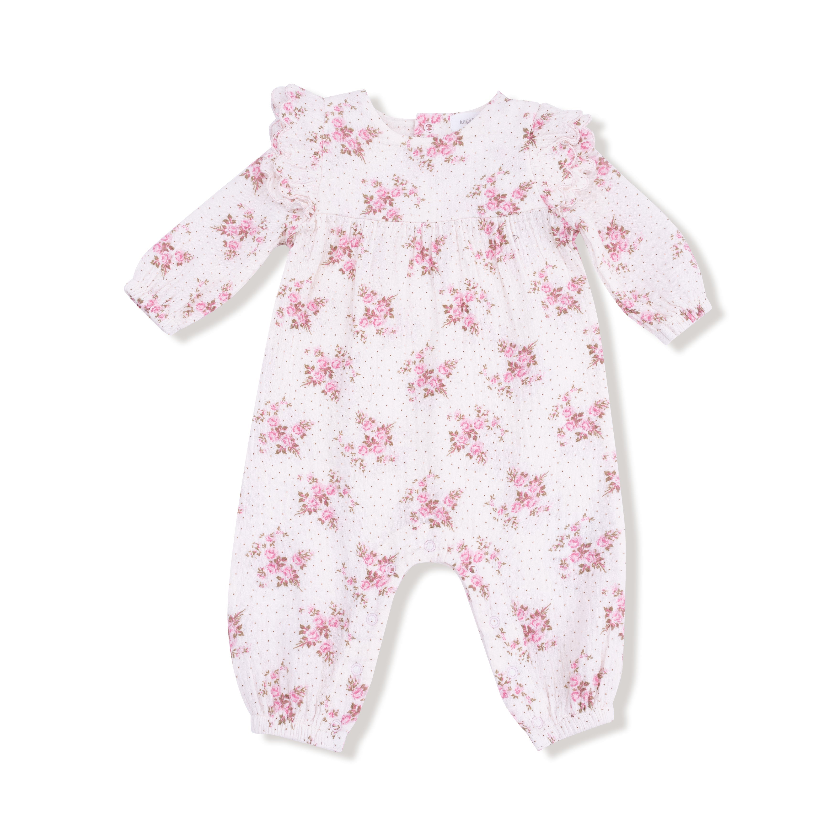 Long Sleeve Petal Ruffle Romper