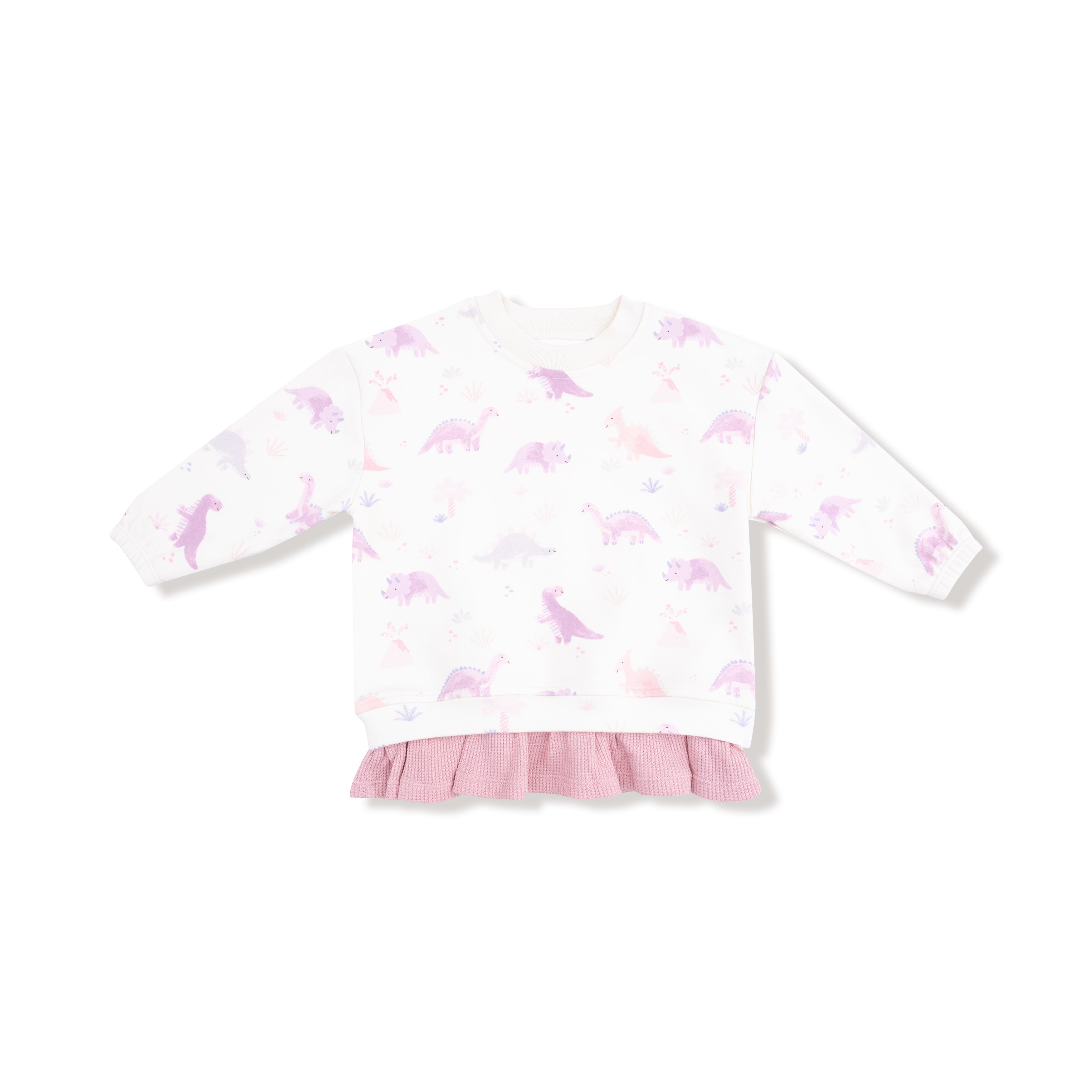 Pull Over Sweatshirt With Ruffle And Flare Pant