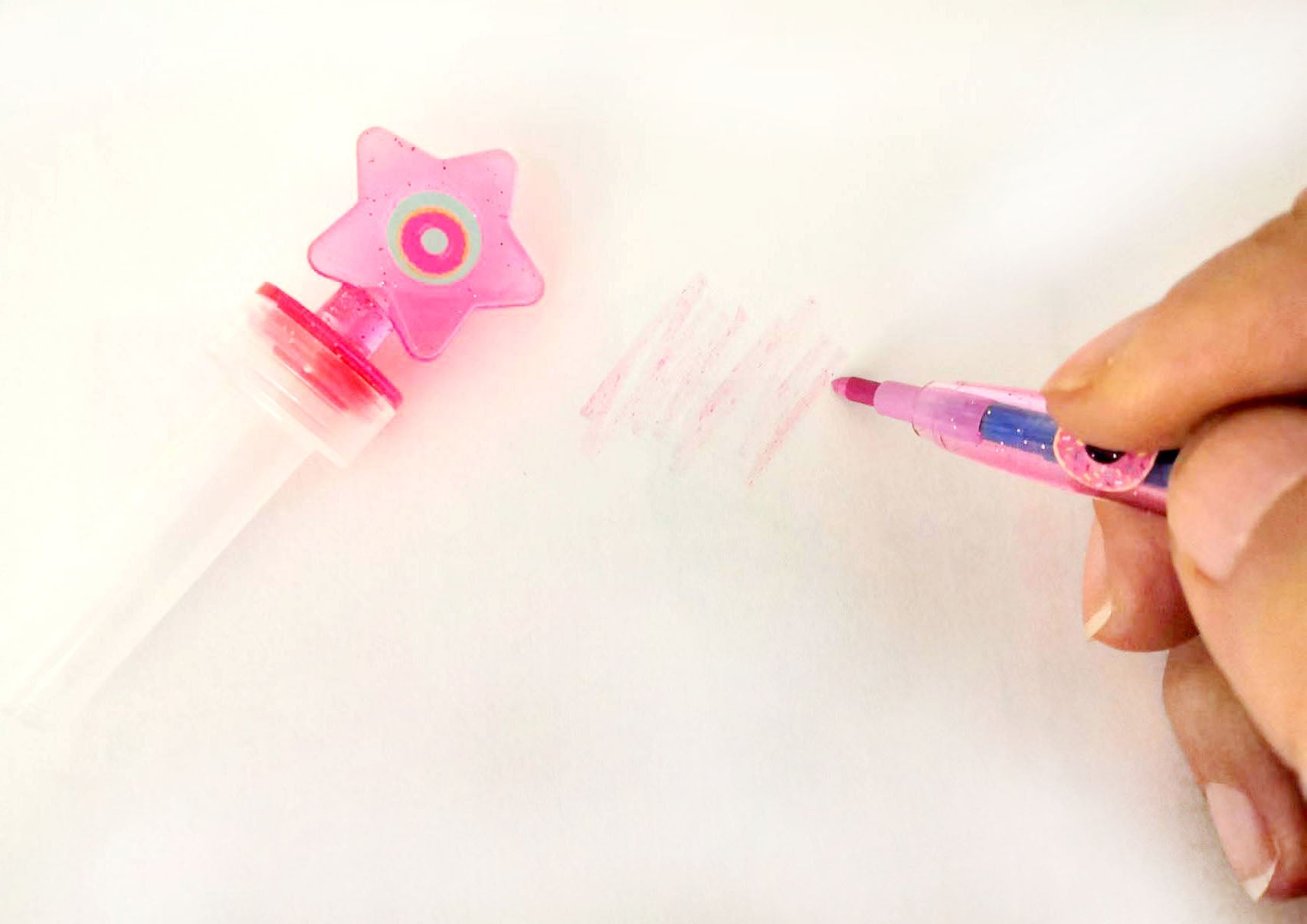 Donuts Stackable Crayon With Stamper Topper