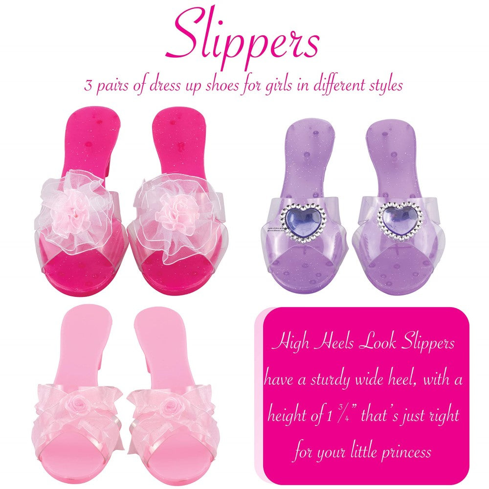 Princess Jewelry, Shoes And Tiara Set - Kids