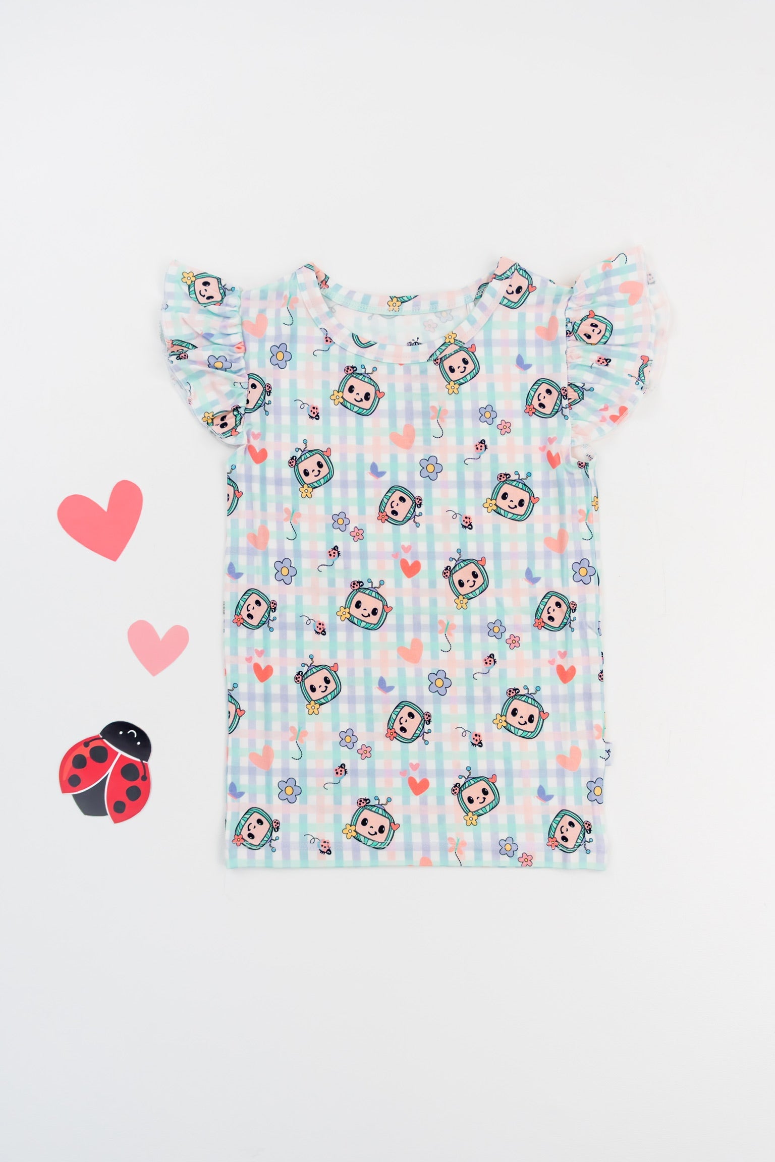 Dream Big Little Co X Cocomelon Springtime Melon Dream Cap Seeve Top