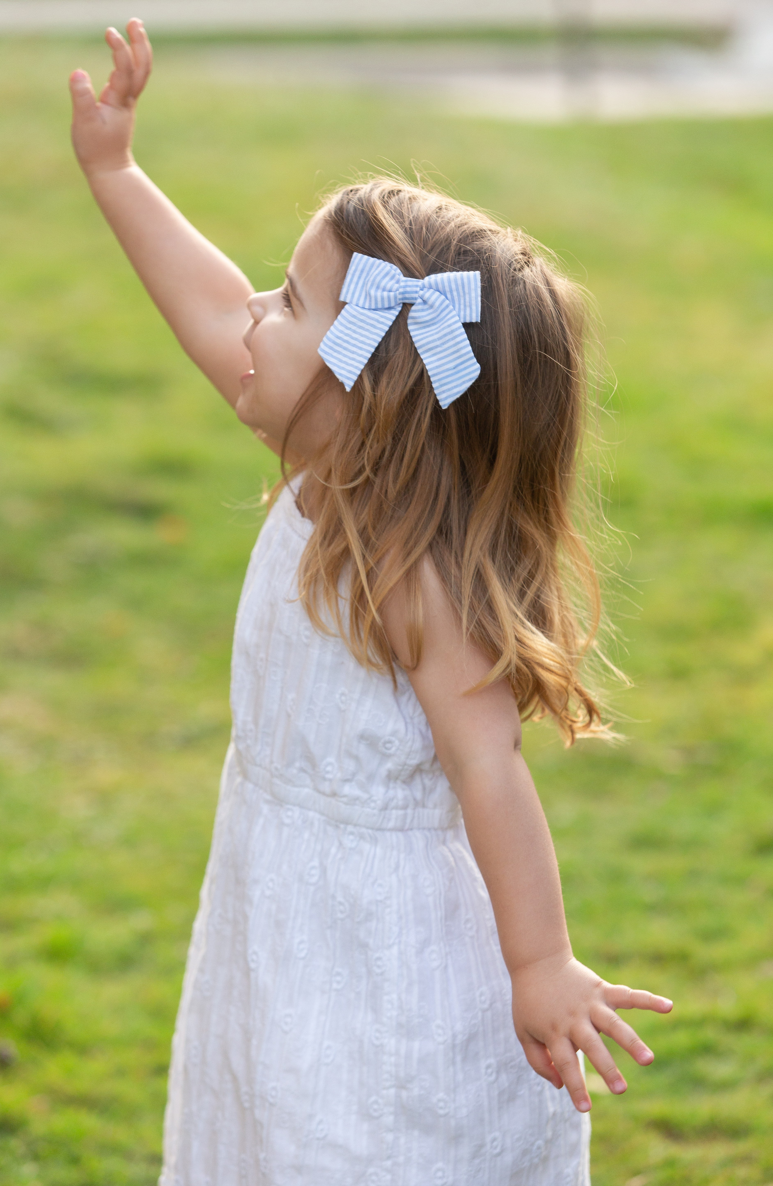 Seersucker Hair Bow