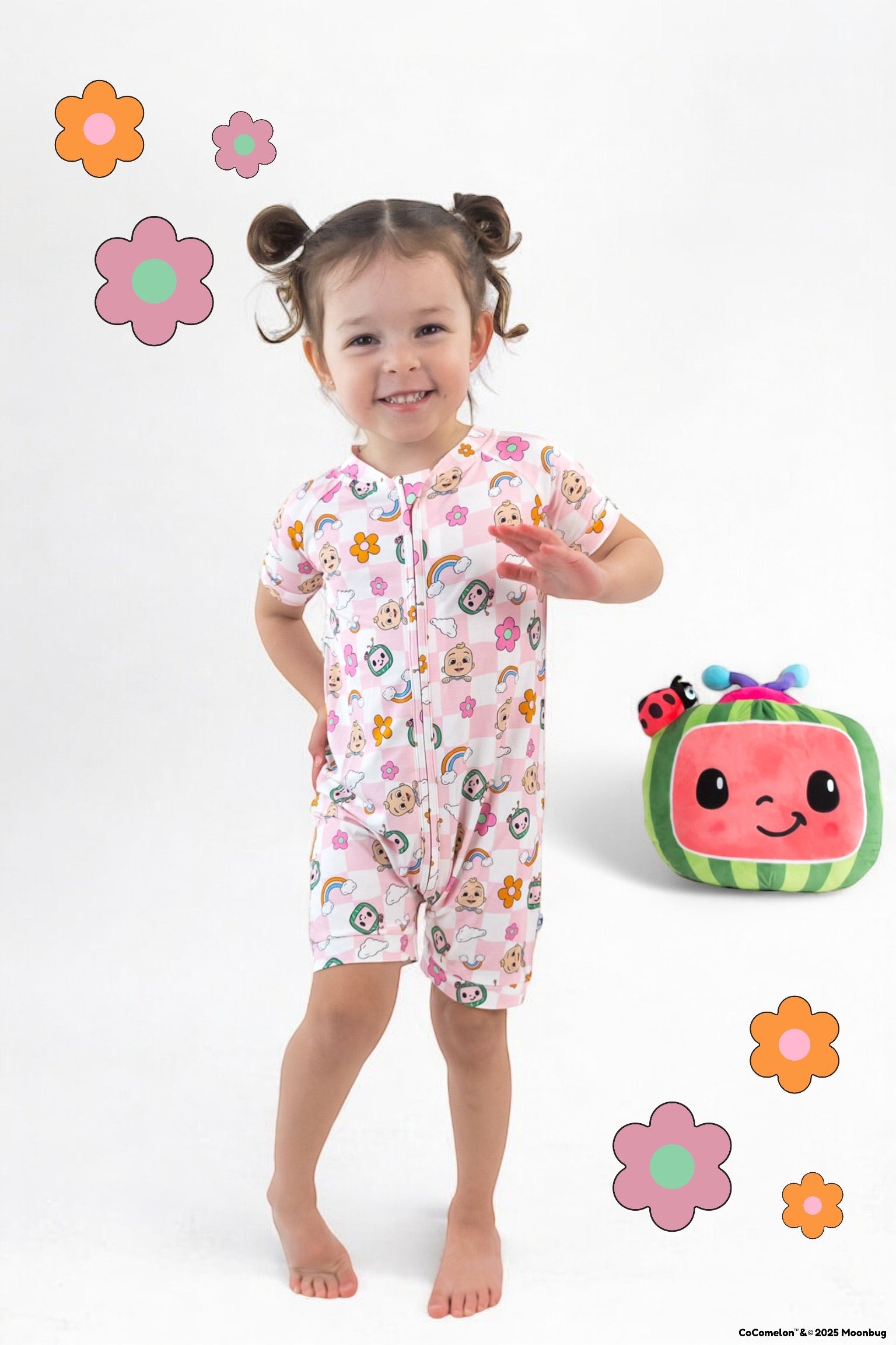 Dream Big Little Co X Cocomelon Jj Rainbow Checkers Dream Shortie