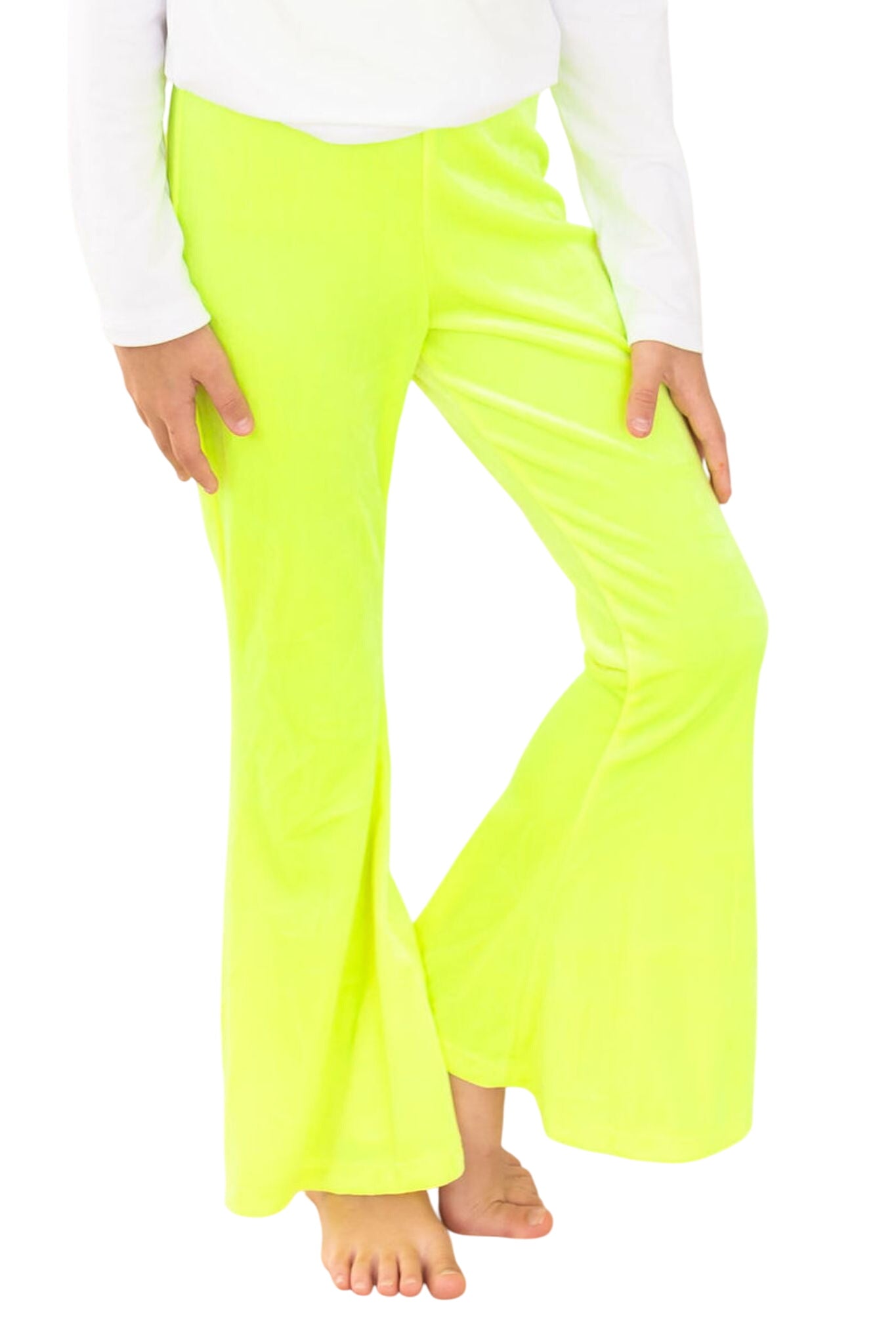 Neon Yellow Velvet Bells