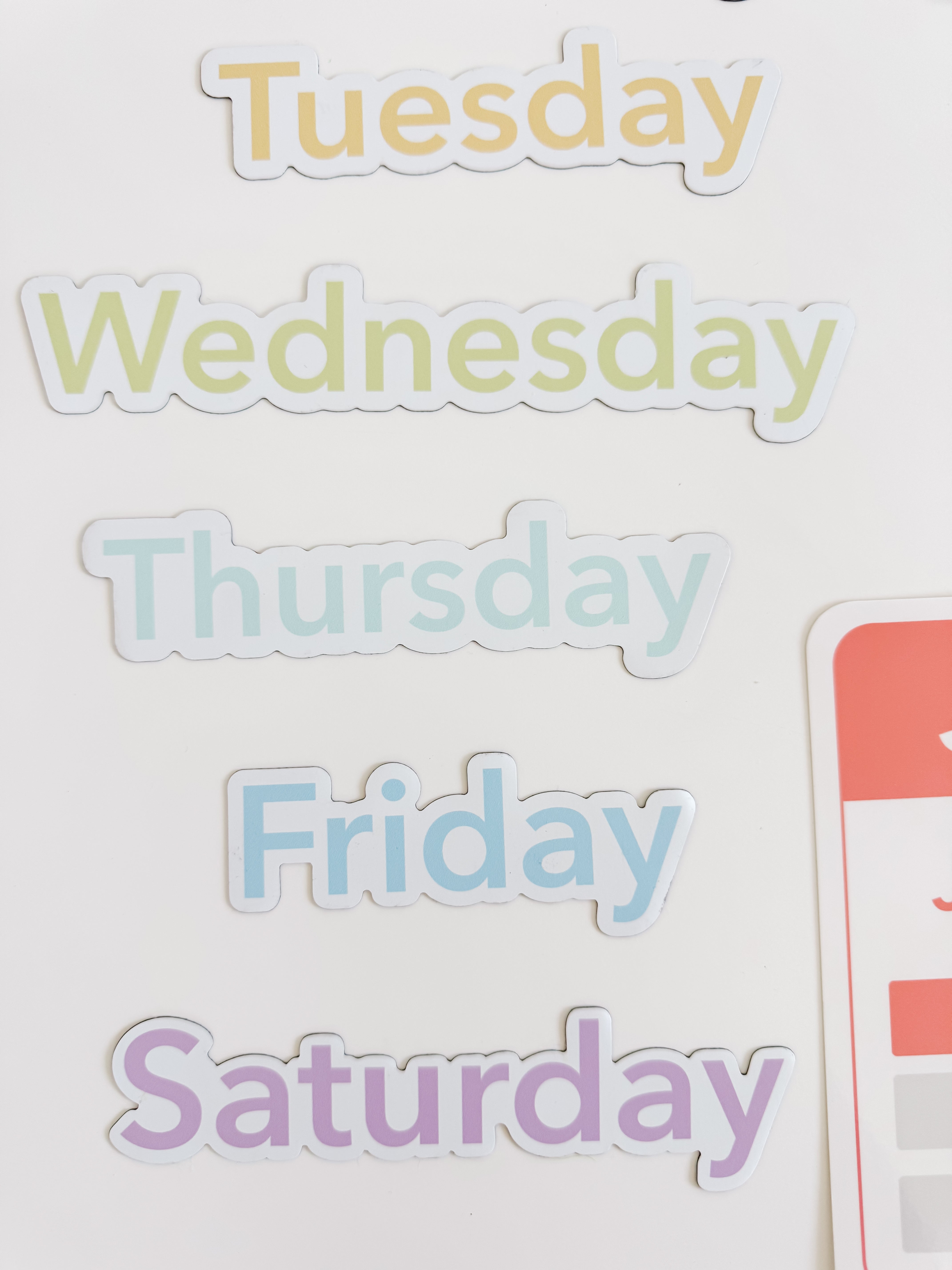 Days, Months, Seasons Flashcards And Magnets