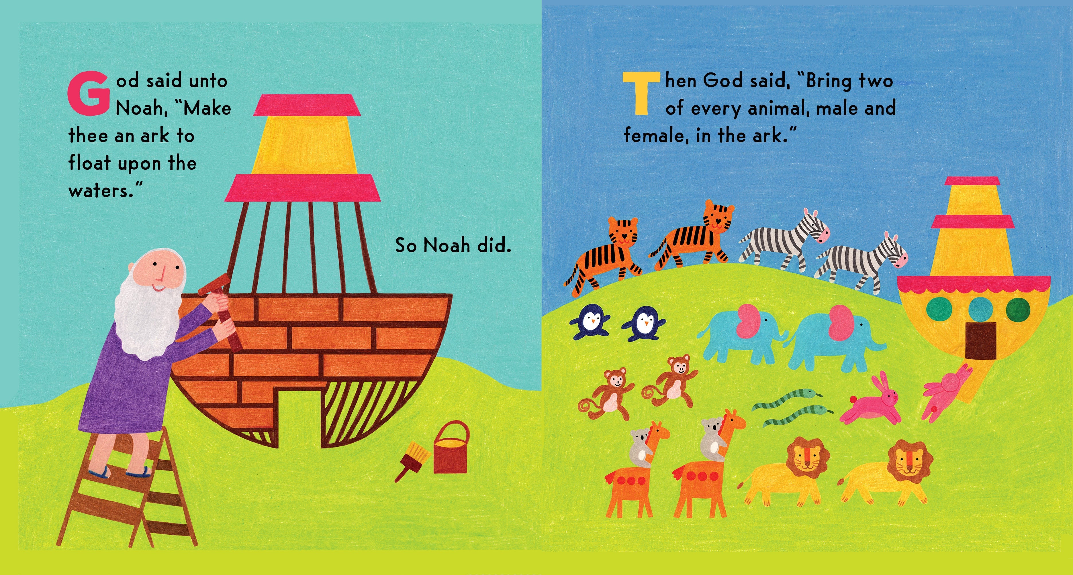 Bible Bath Books: Noah's Ark: A Color-changing Bath Book