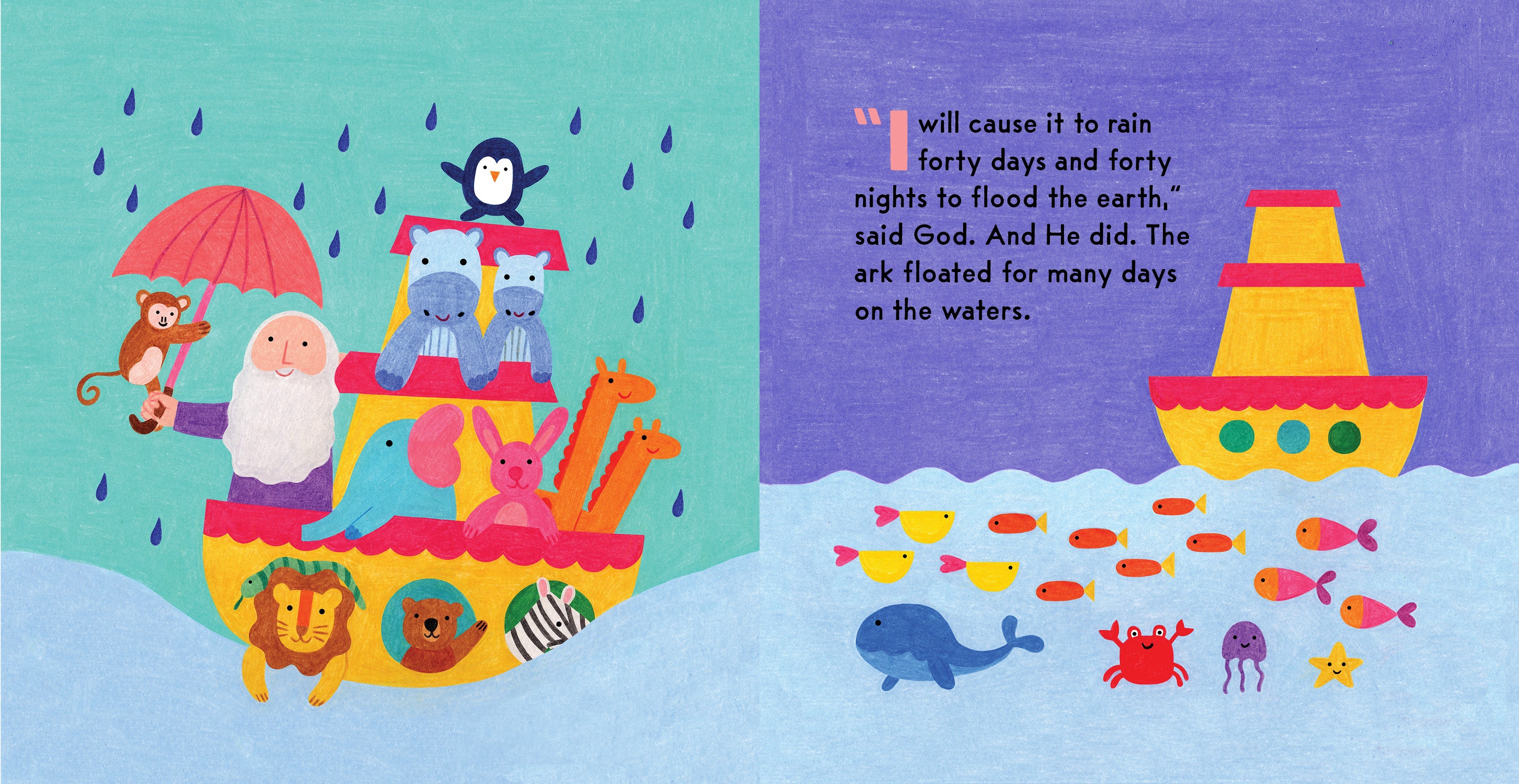 Bible Bath Books: Noah's Ark: A Color-changing Bath Book