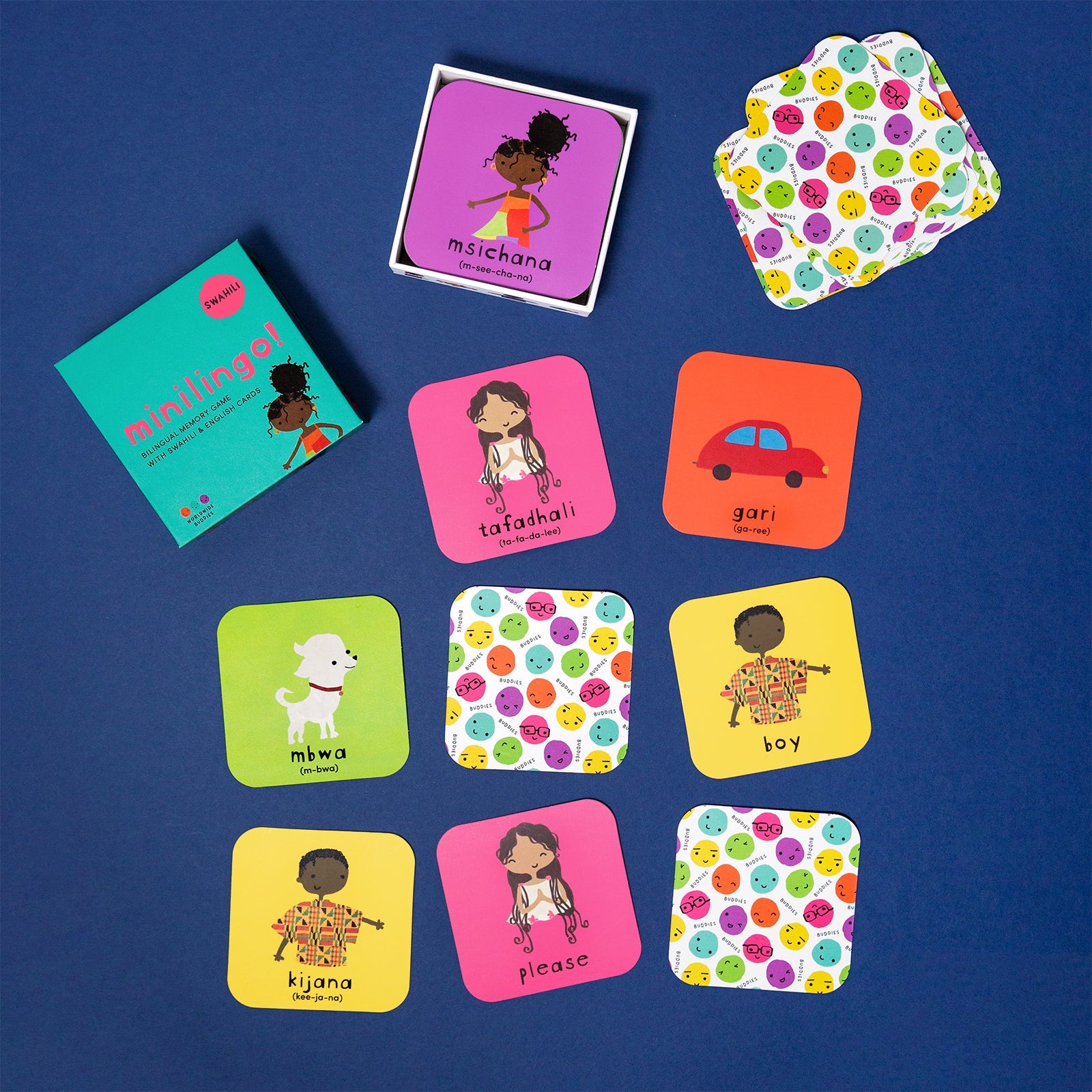 Minilingo, English/swahili Flashcards