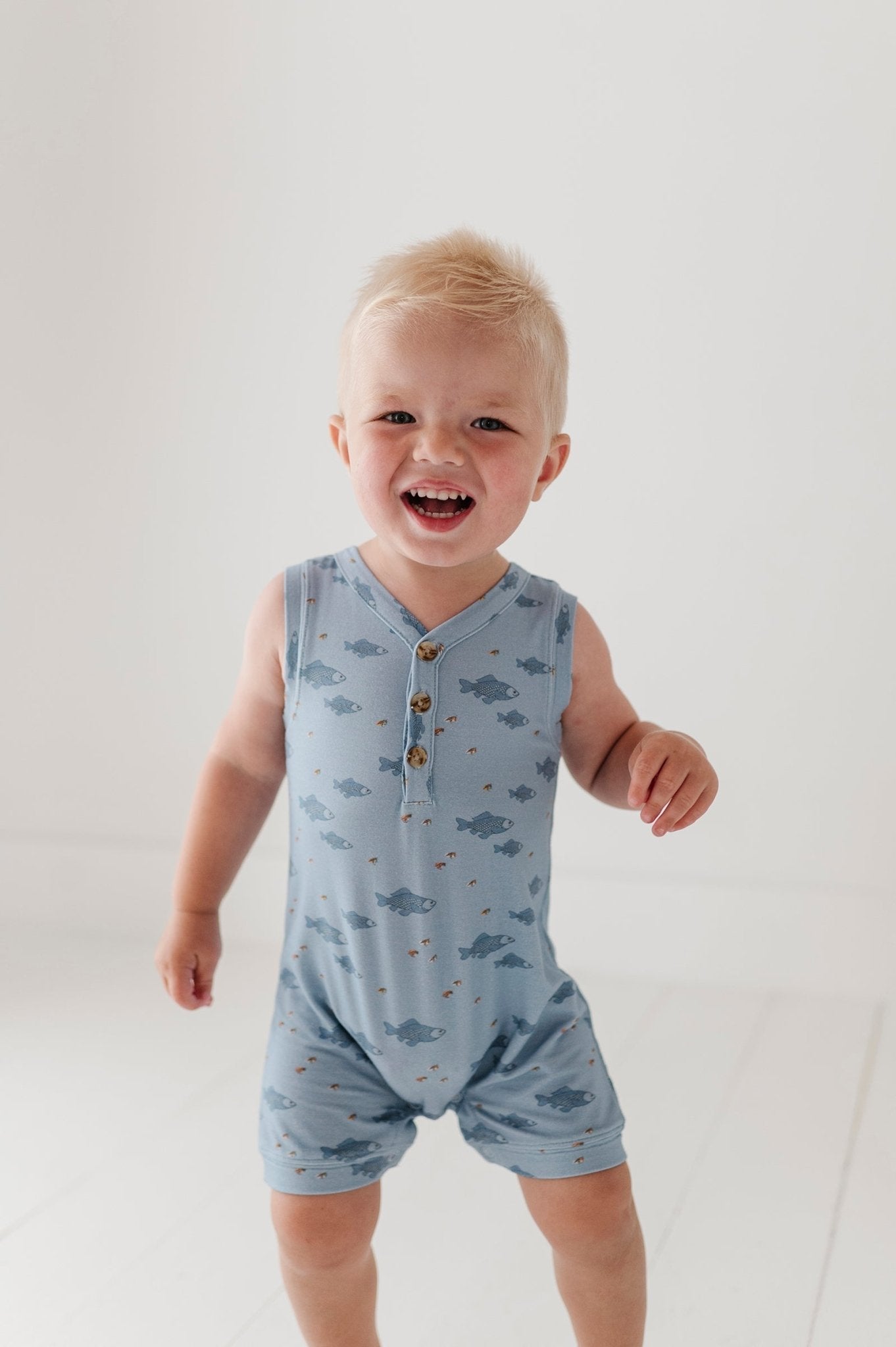 Boy's Sleeveless Romper