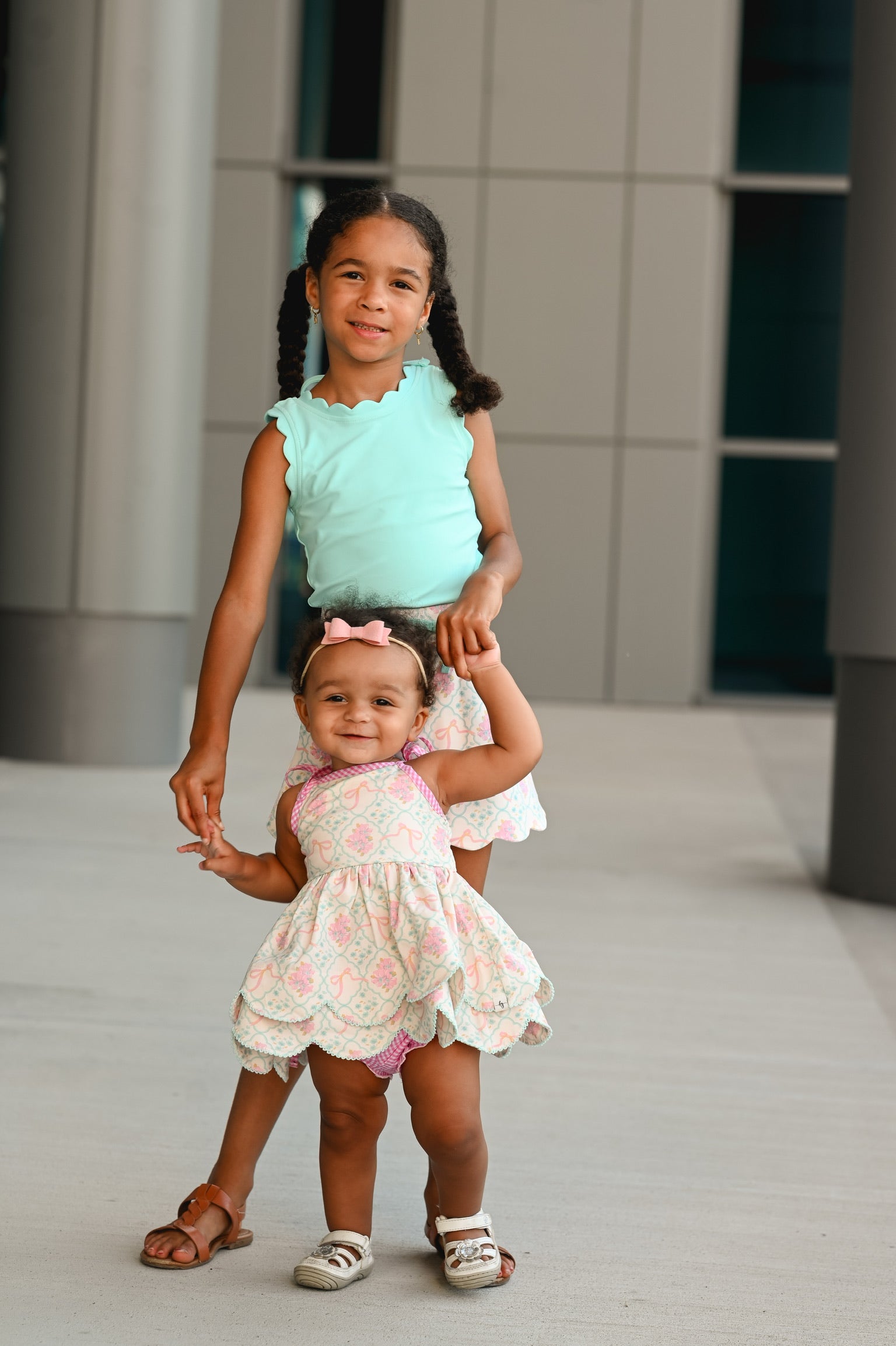 Floral Fancies Scallop Tunic Set