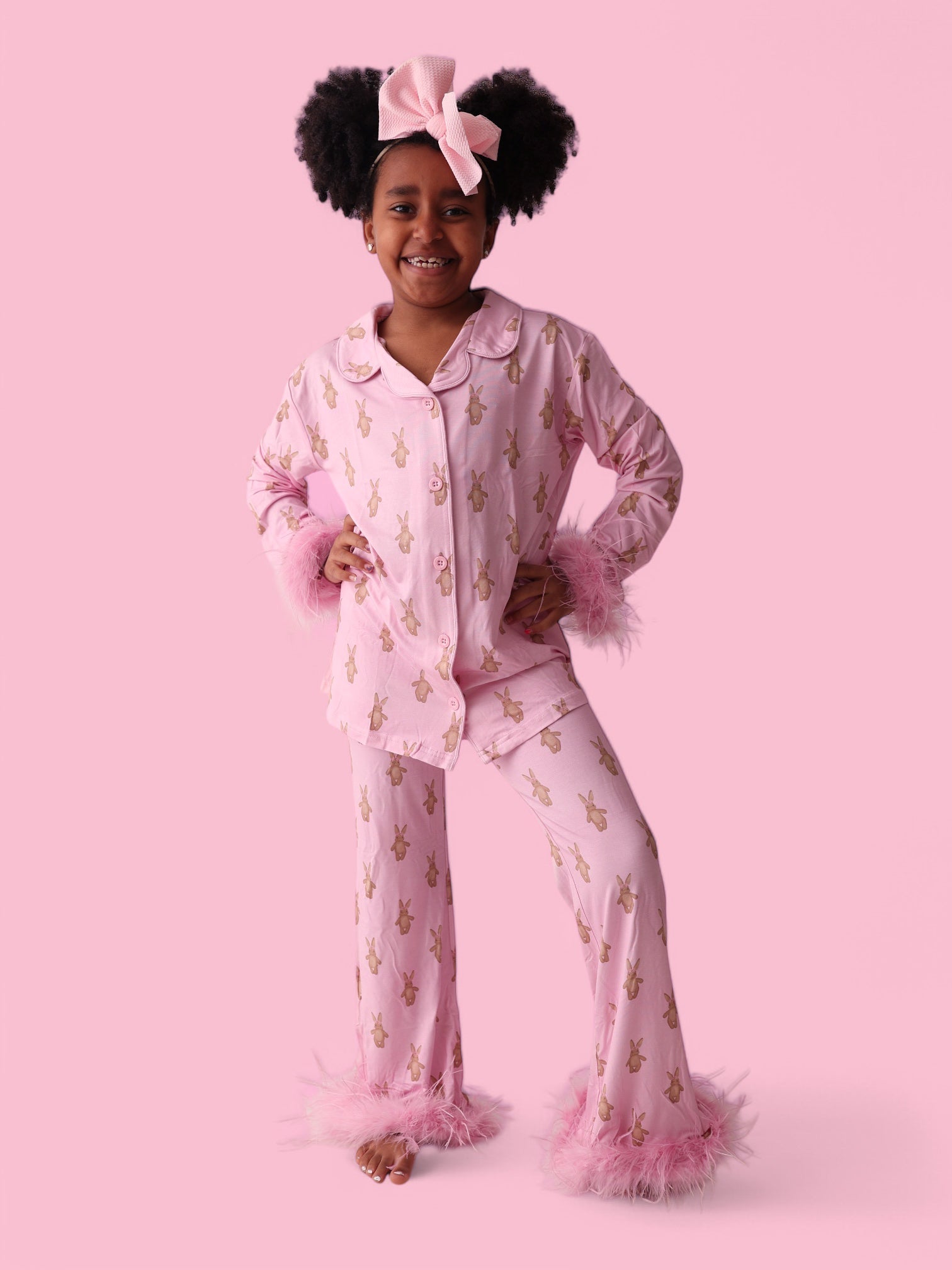 Blushin' Bunnies Girl's Flare Feathered Dream Set