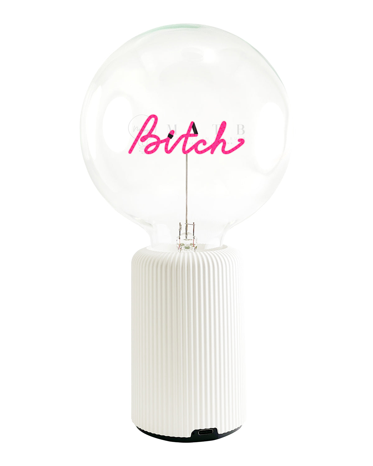 Mitb Bulb Bitch Red With Base Table Lamp Portable Pop Nomad