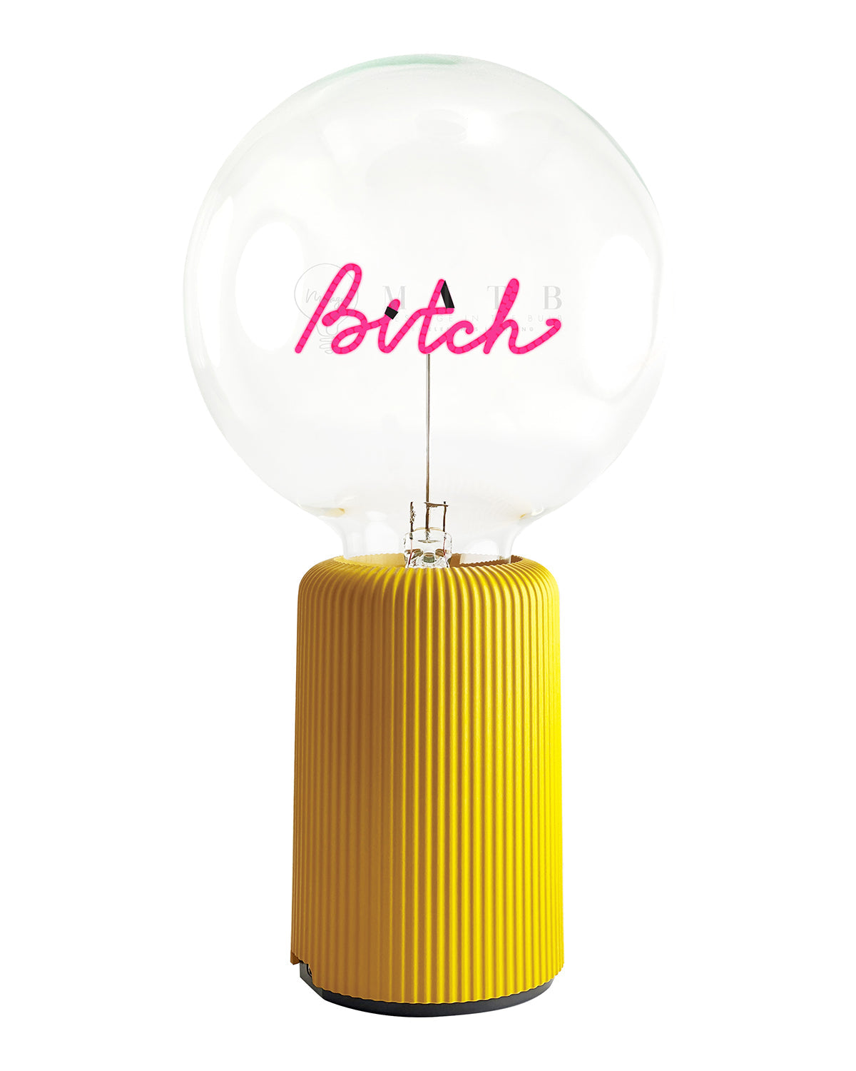 Mitb Bulb Bitch Red With Base Table Lamp Portable Pop Nomad
