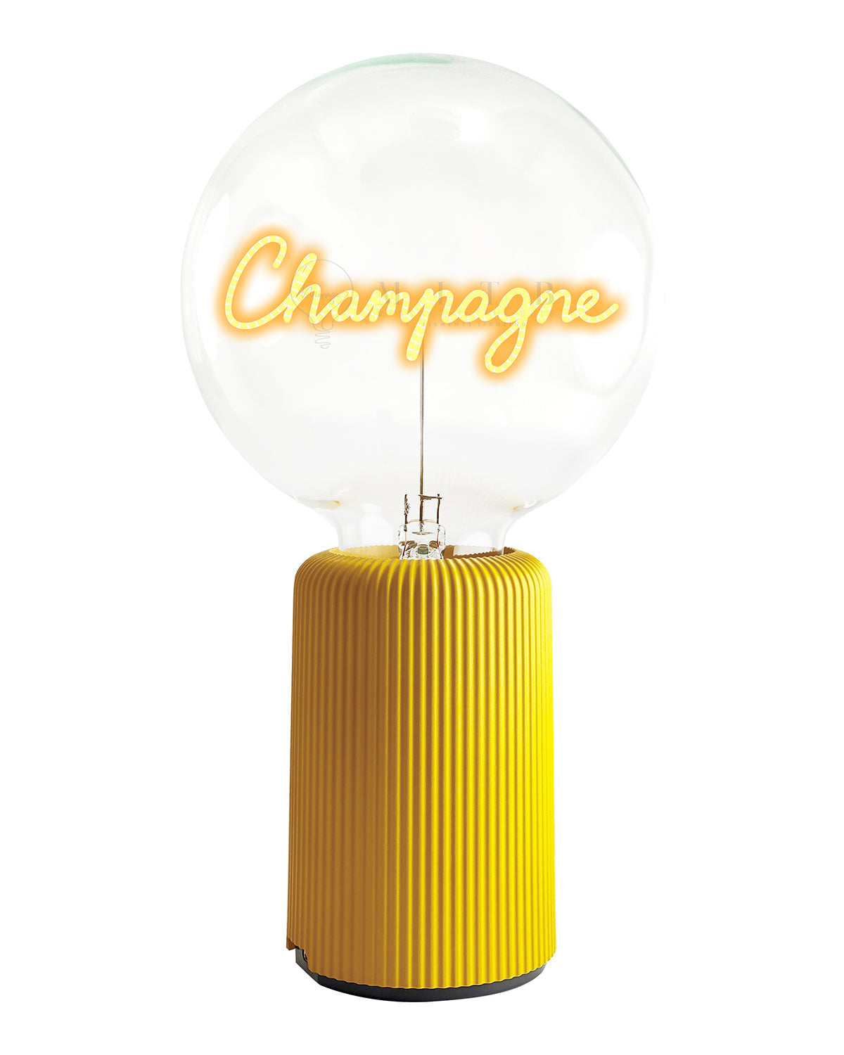 Mitb Bulb Champagne Amber With Base Table Lamp Portable Pop Nomad