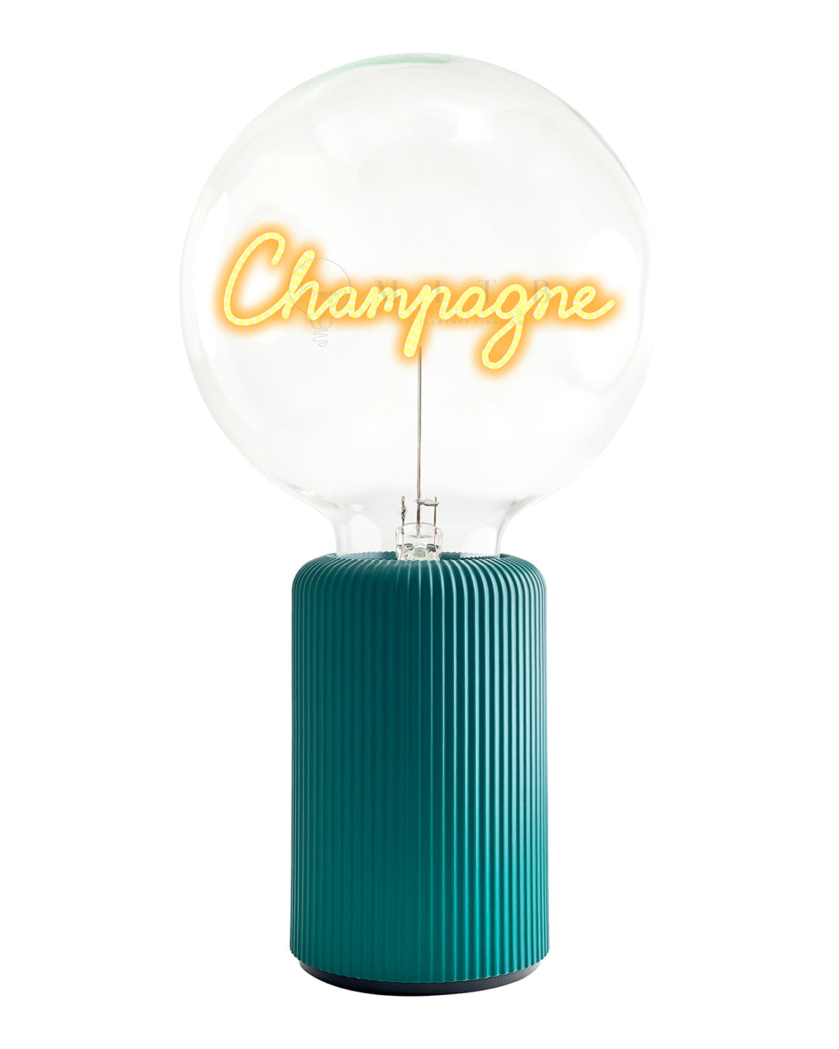 Mitb Bulb Champagne Amber With Base Table Lamp Portable Pop Nomad