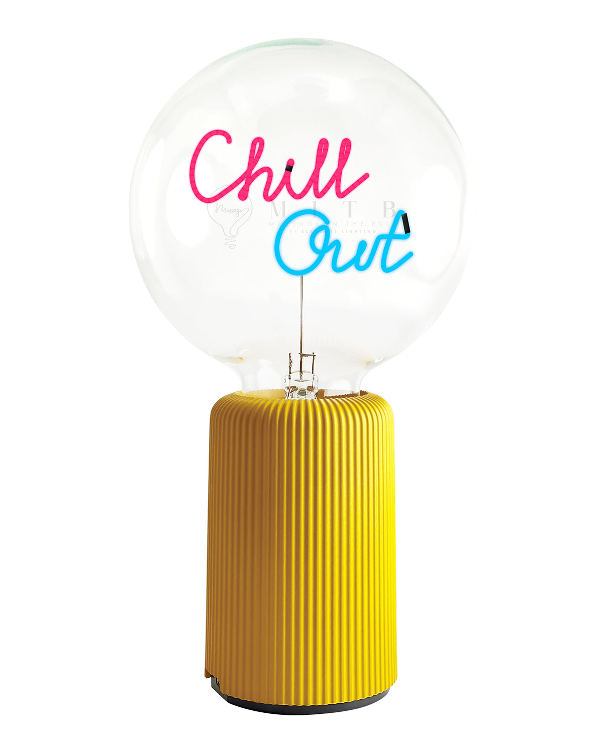 Mitb Bulb Chill Out Red/ Blue With Base Table Lamp Portable Pop Nomad