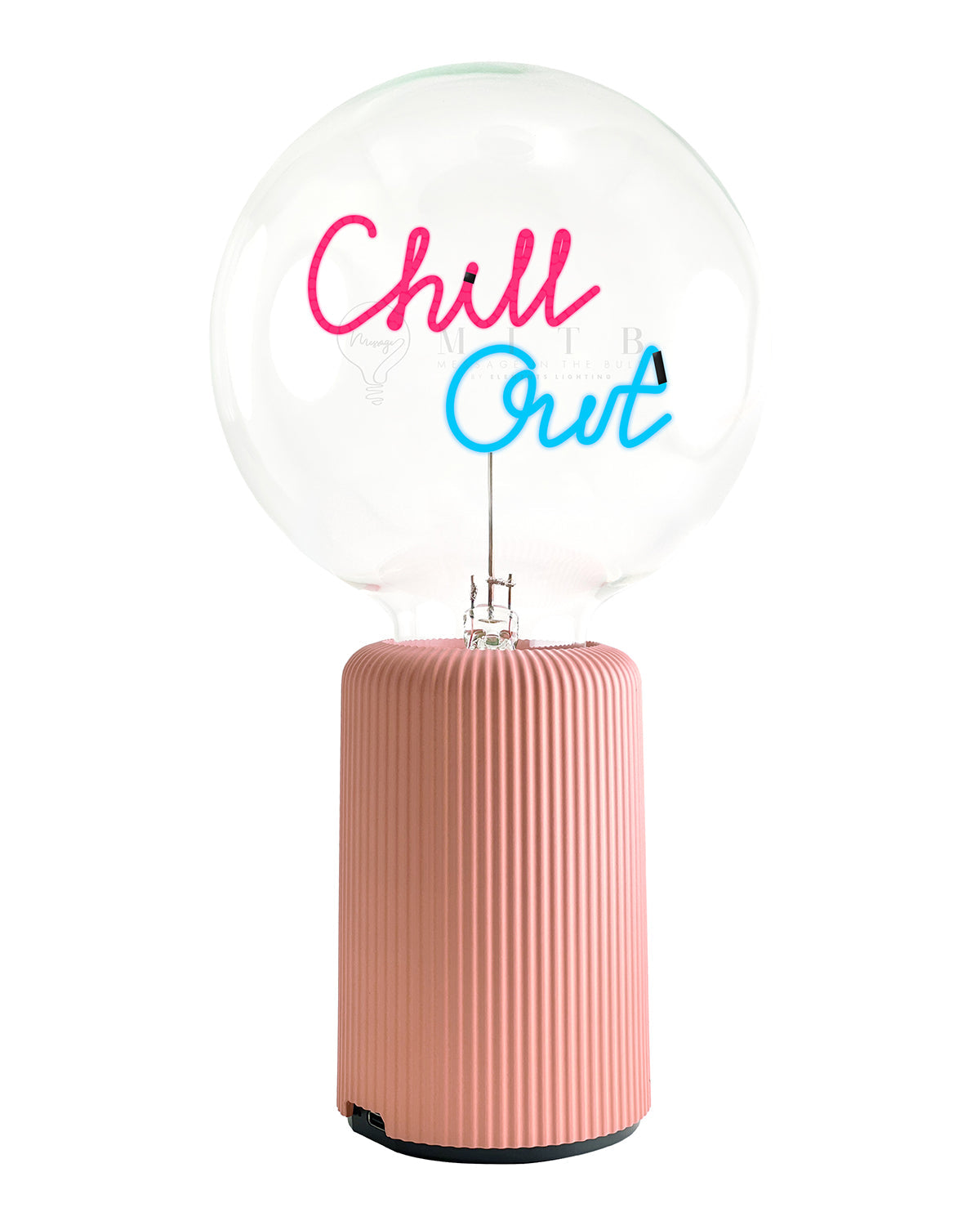 Mitb Bulb Chill Out Red/ Blue With Base Table Lamp Portable Pop Nomad
