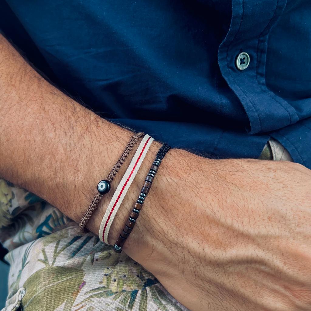 Single Evil Eye Braided Bracelet