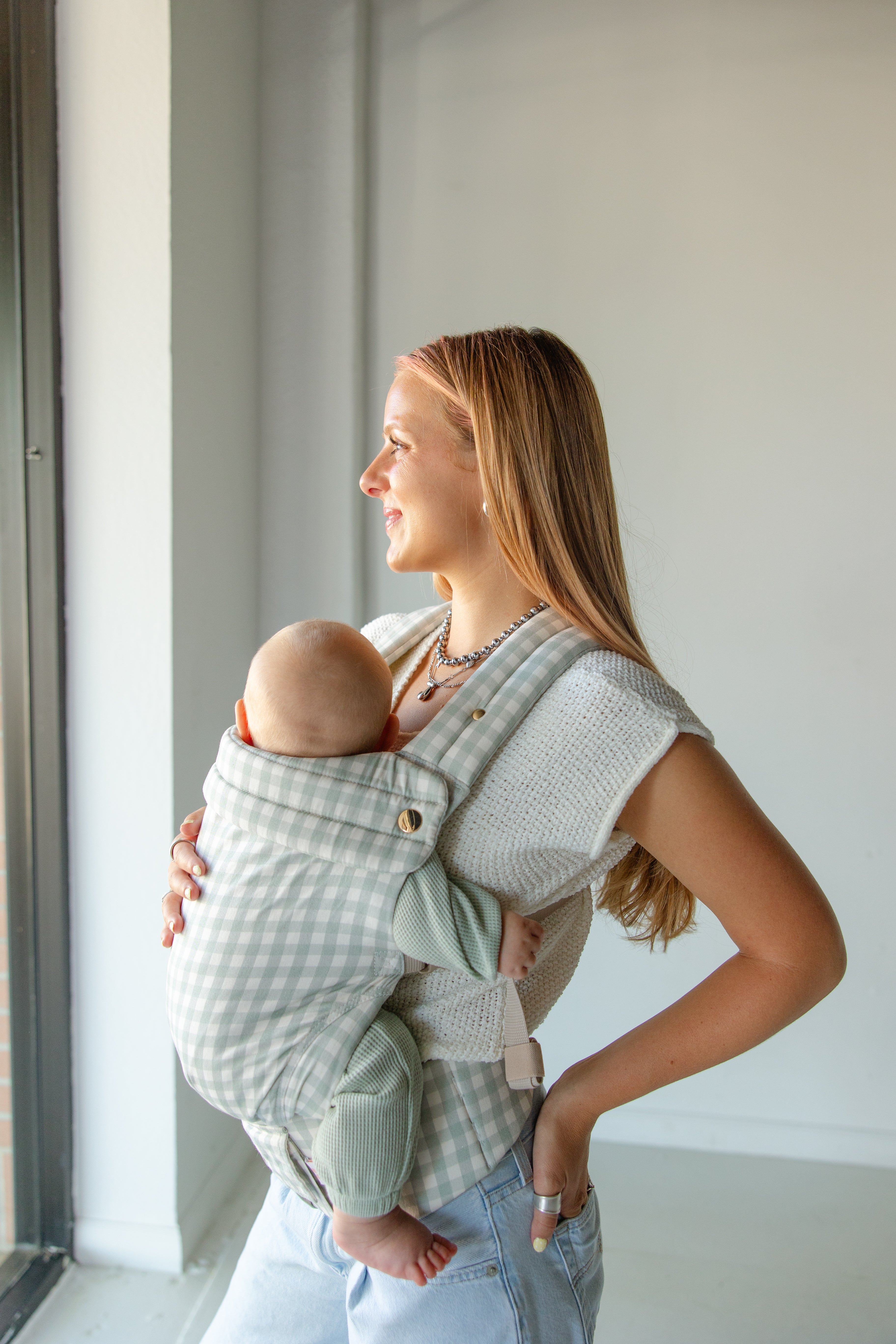 Monroe X Coco Gingham - Cotton Baby Carrier (7-35 Lbs)