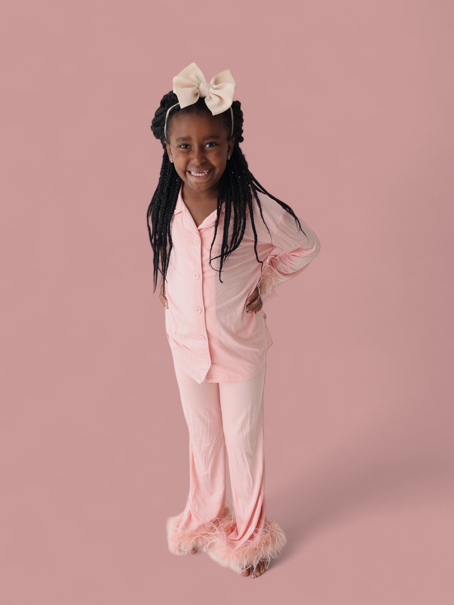 Coral Girl’s Flare Feathered Dream Set