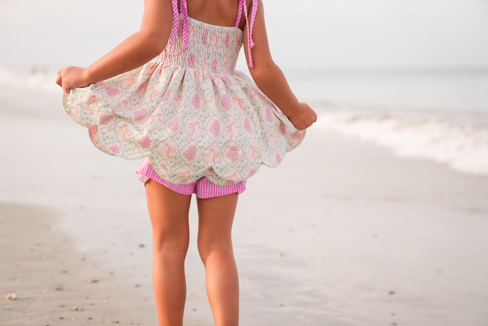 Floral Fancies Scallop Tunic Set