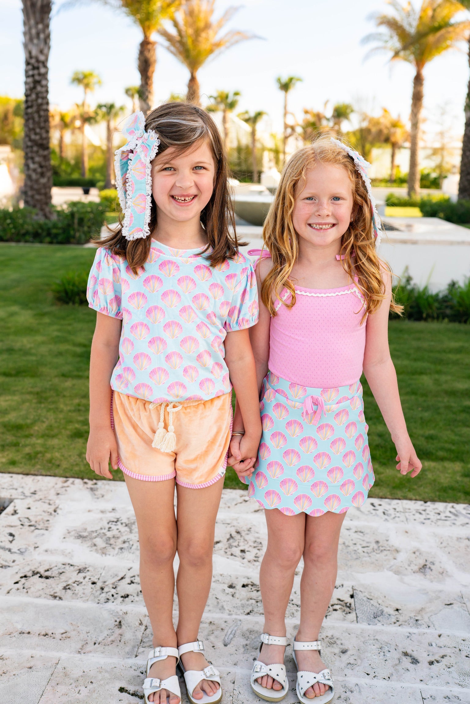 Serene Seashell Athletic Skort