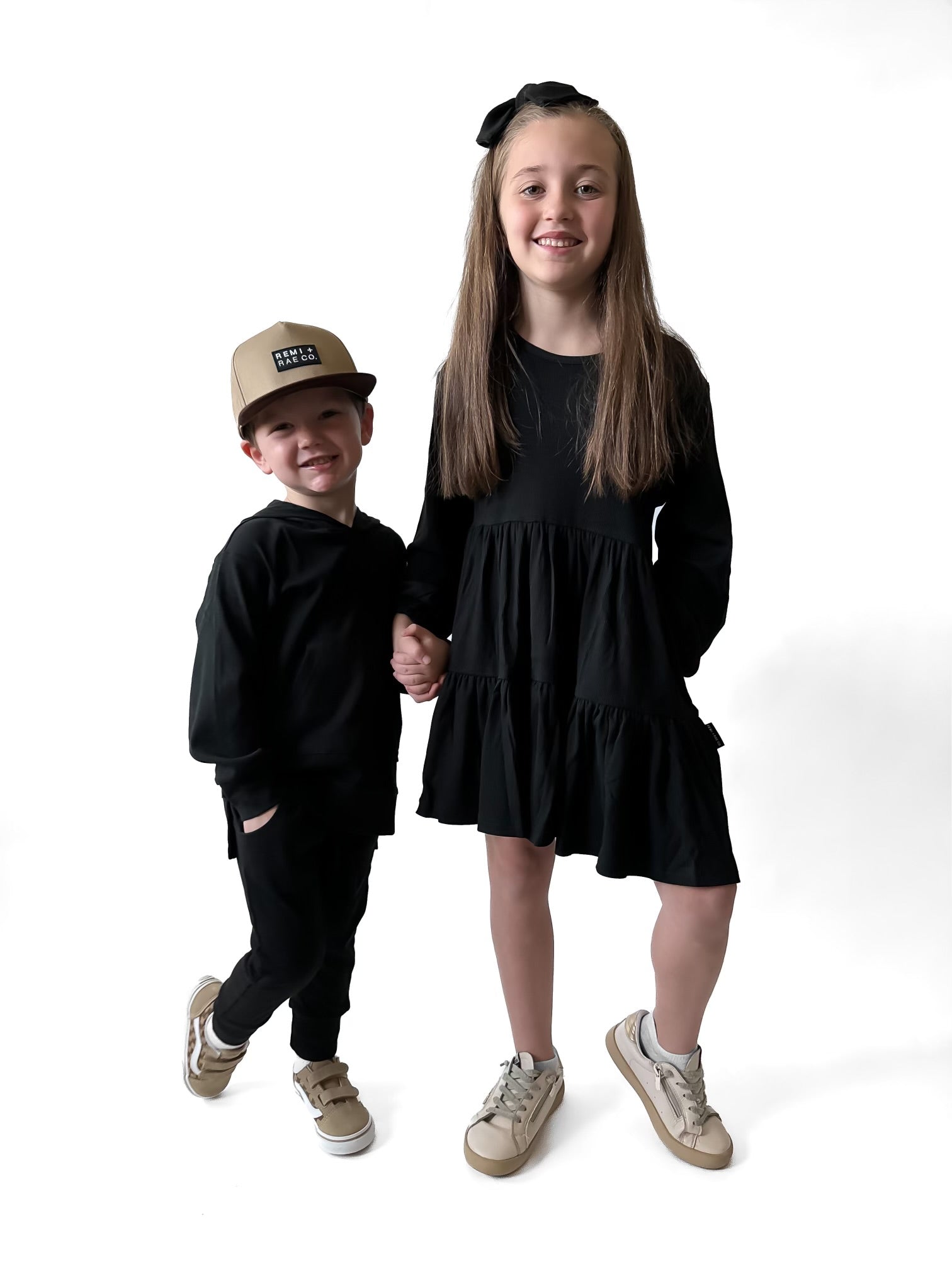 Bamboo Ribbed Dress - Black