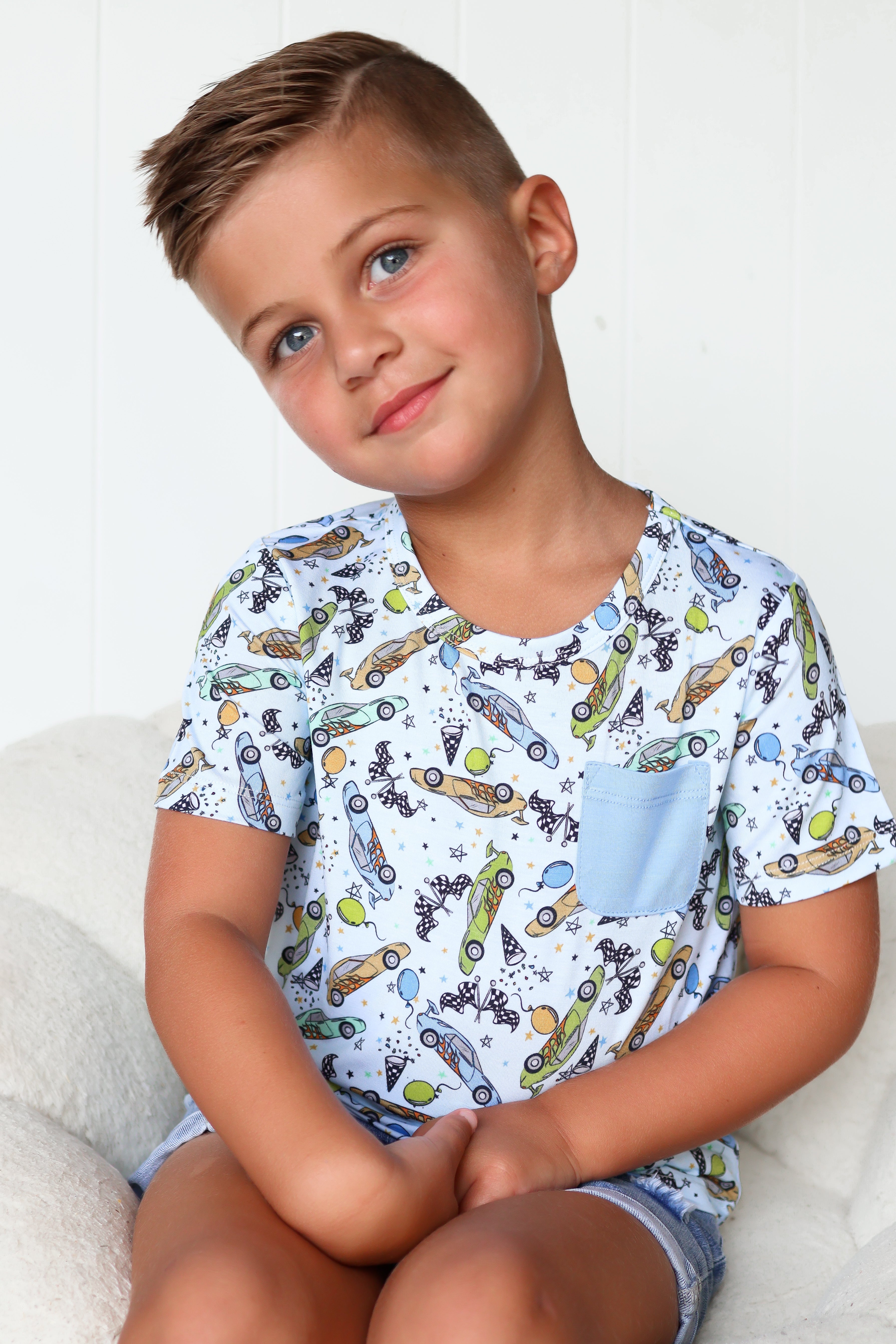 Racing To My Birthday Dream Pocket Tee