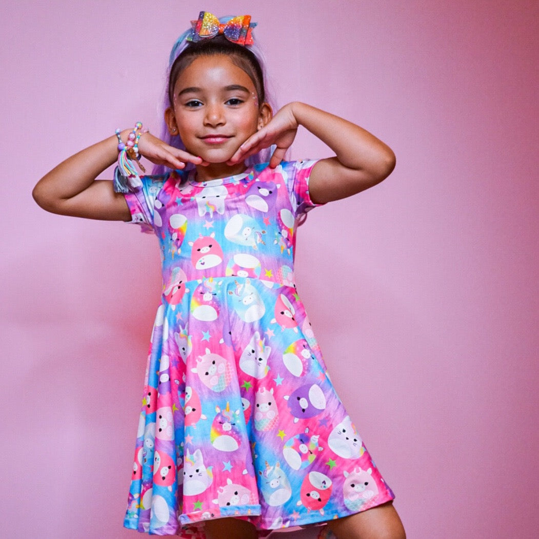 Fluffy Friends Twirl Dress