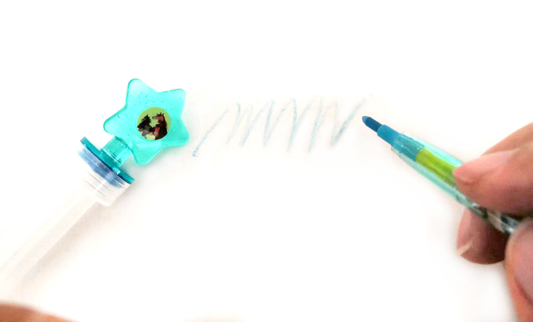 Horses Stackable Crayon With Stamper Topper