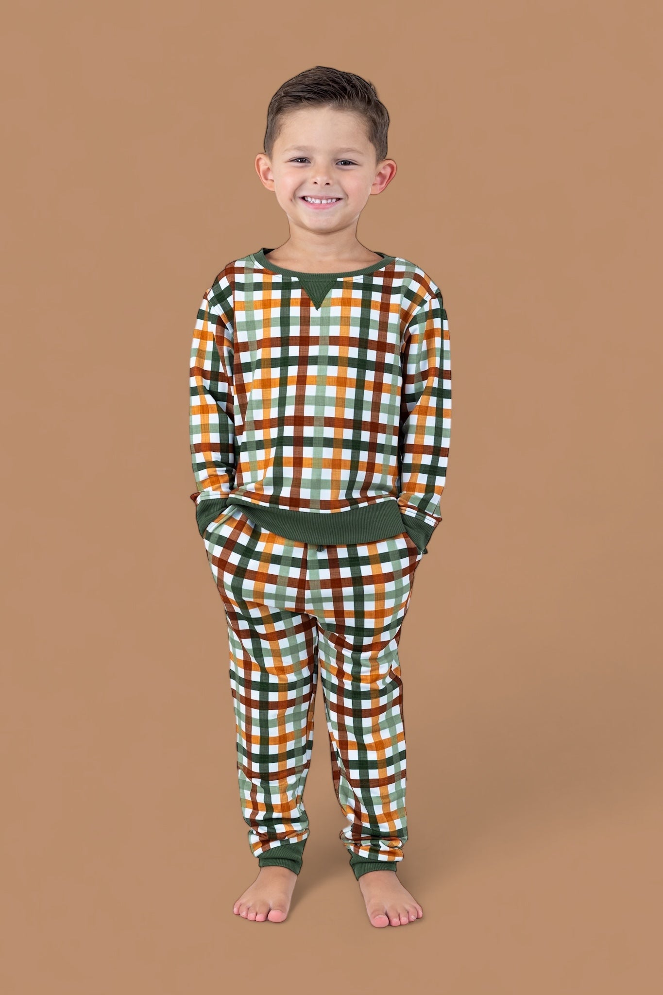 Autumn Plaid Dream Jogger