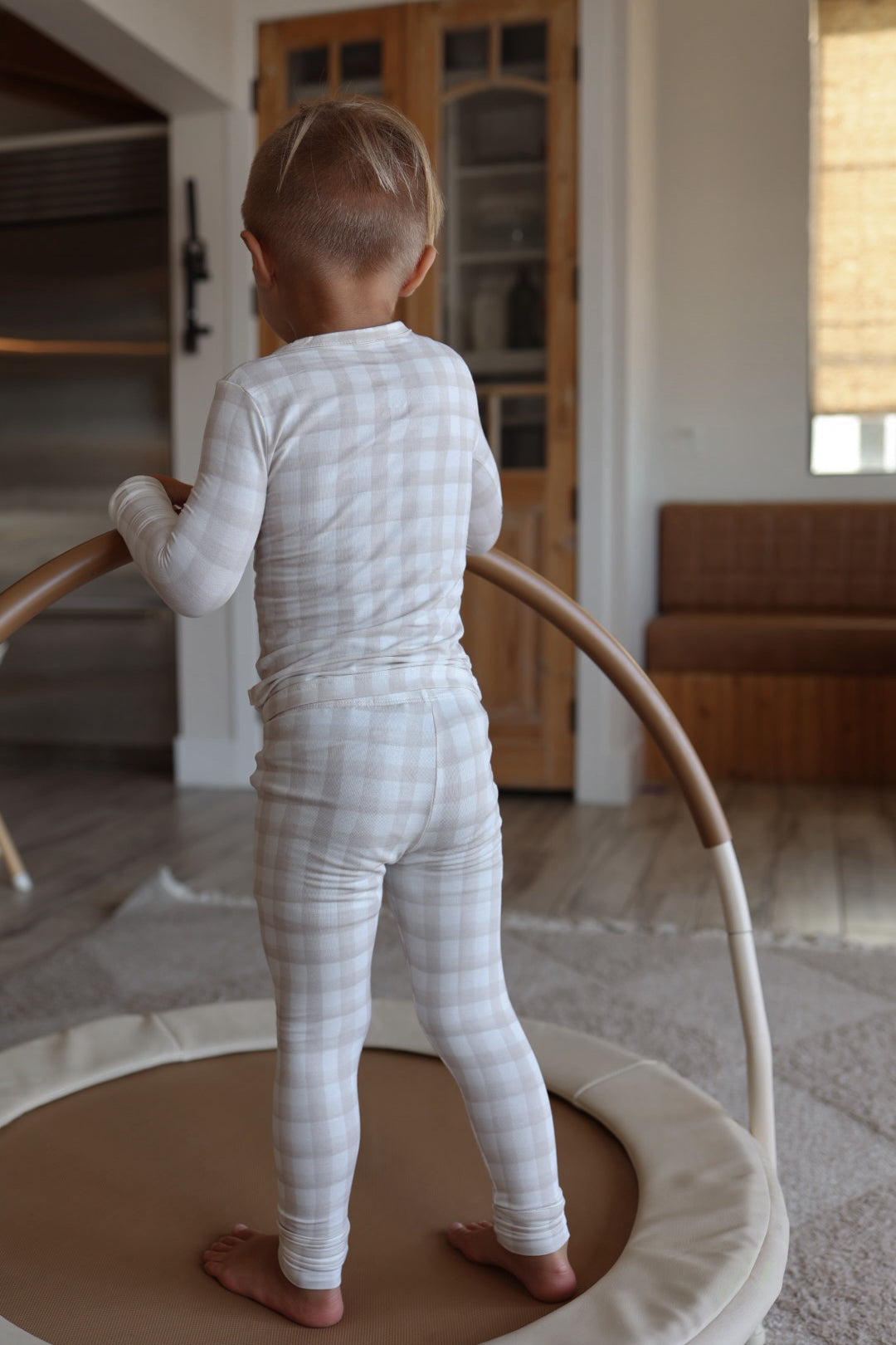 Bamboo Two Piece Pajamas | Gingham