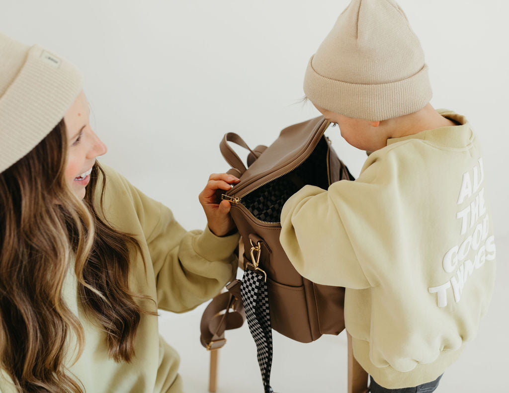 Ff Diaper Bag | Taupe