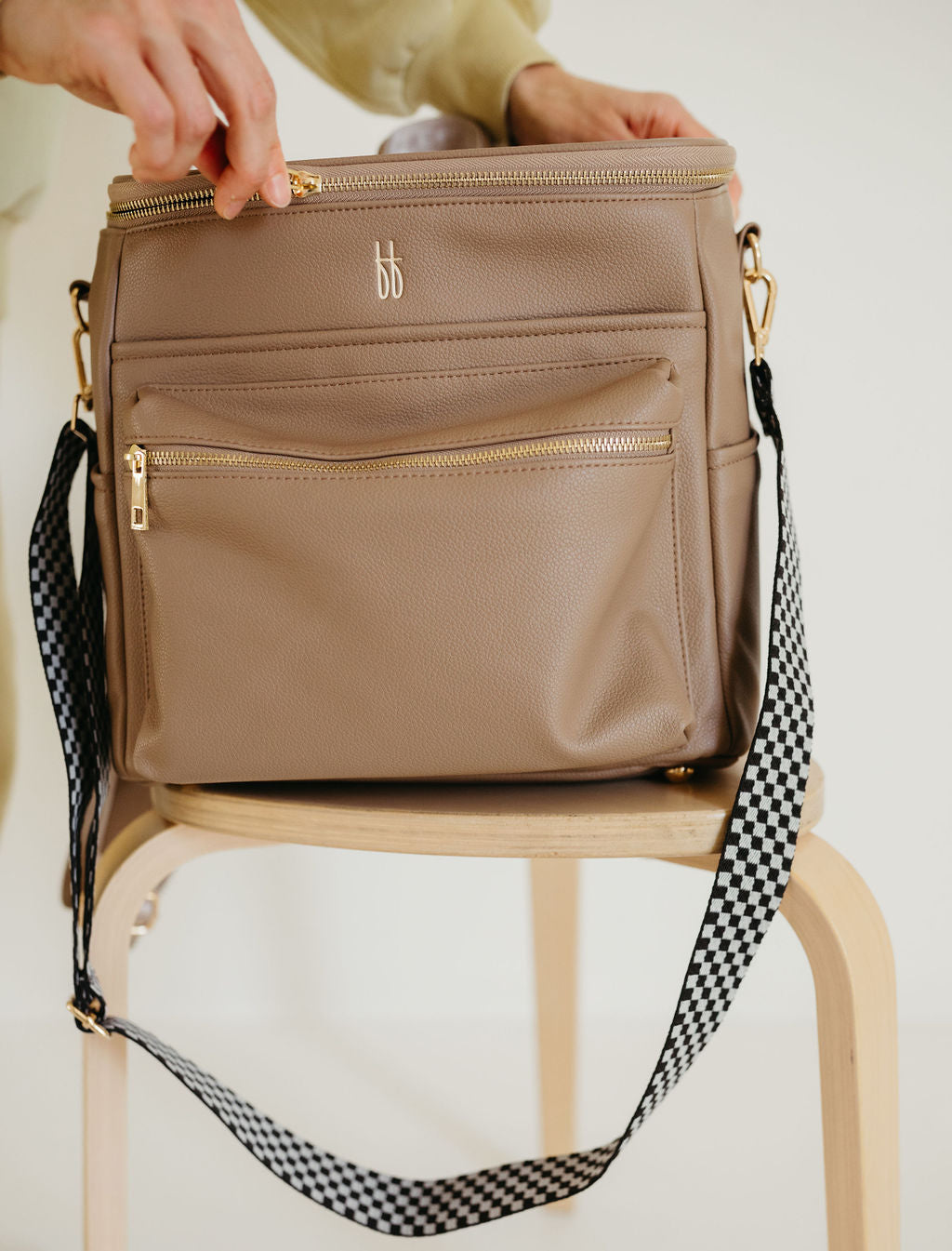 Ff Diaper Bag | Taupe